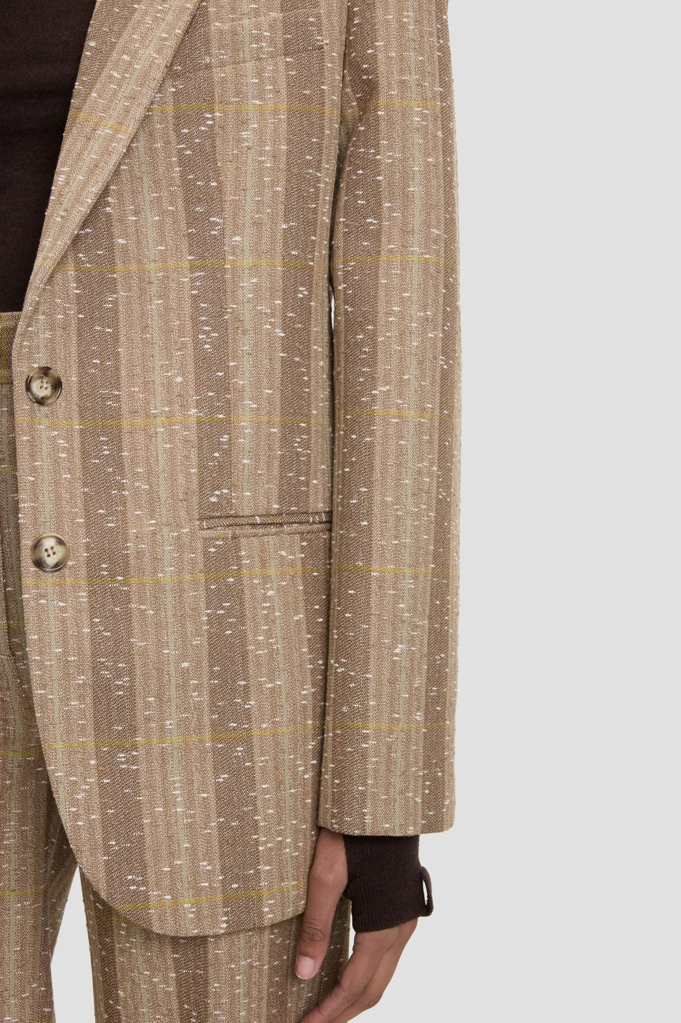 Tailored Jacket In Beige-Pistachio sold by Victoria Beckham product image thumbnail 3