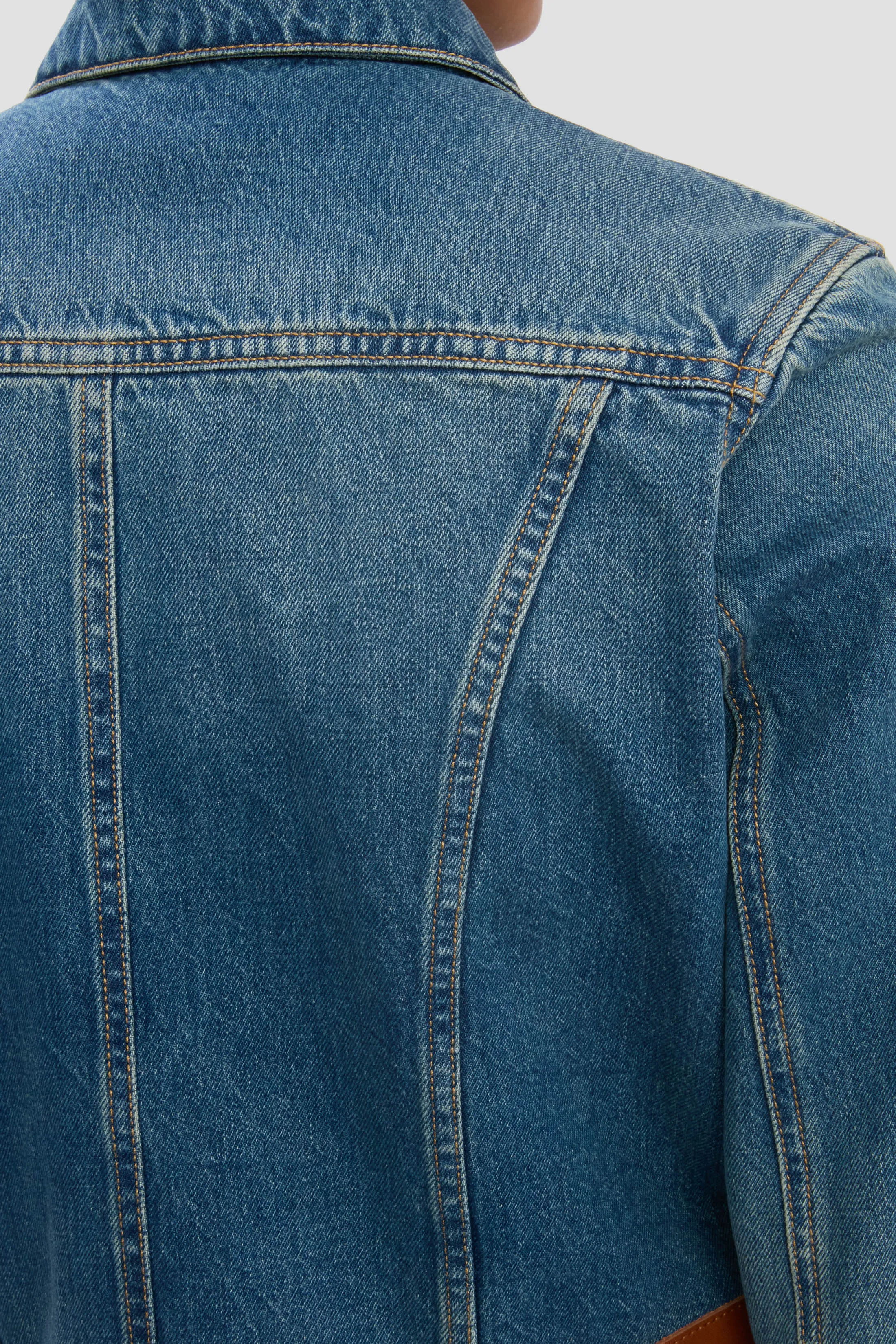 Denim Jacket In Mid Blue Wash sold by Victoria Beckham product image thumbnail 5