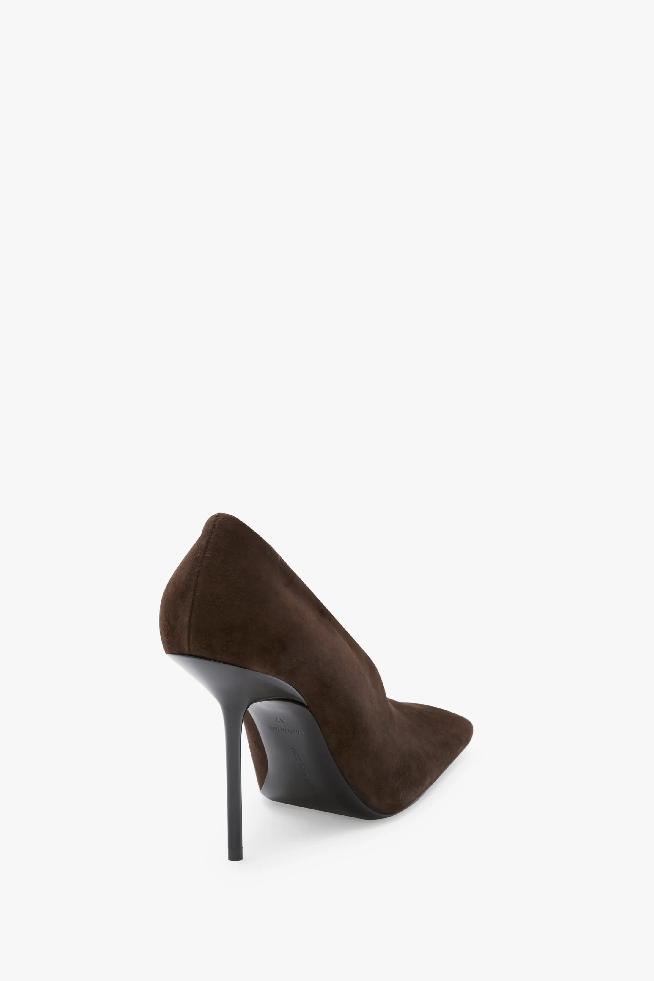 Olivia Stiletto Pump In Chocolate Brown Suede sold by Victoria Beckham product image thumbnail 3
