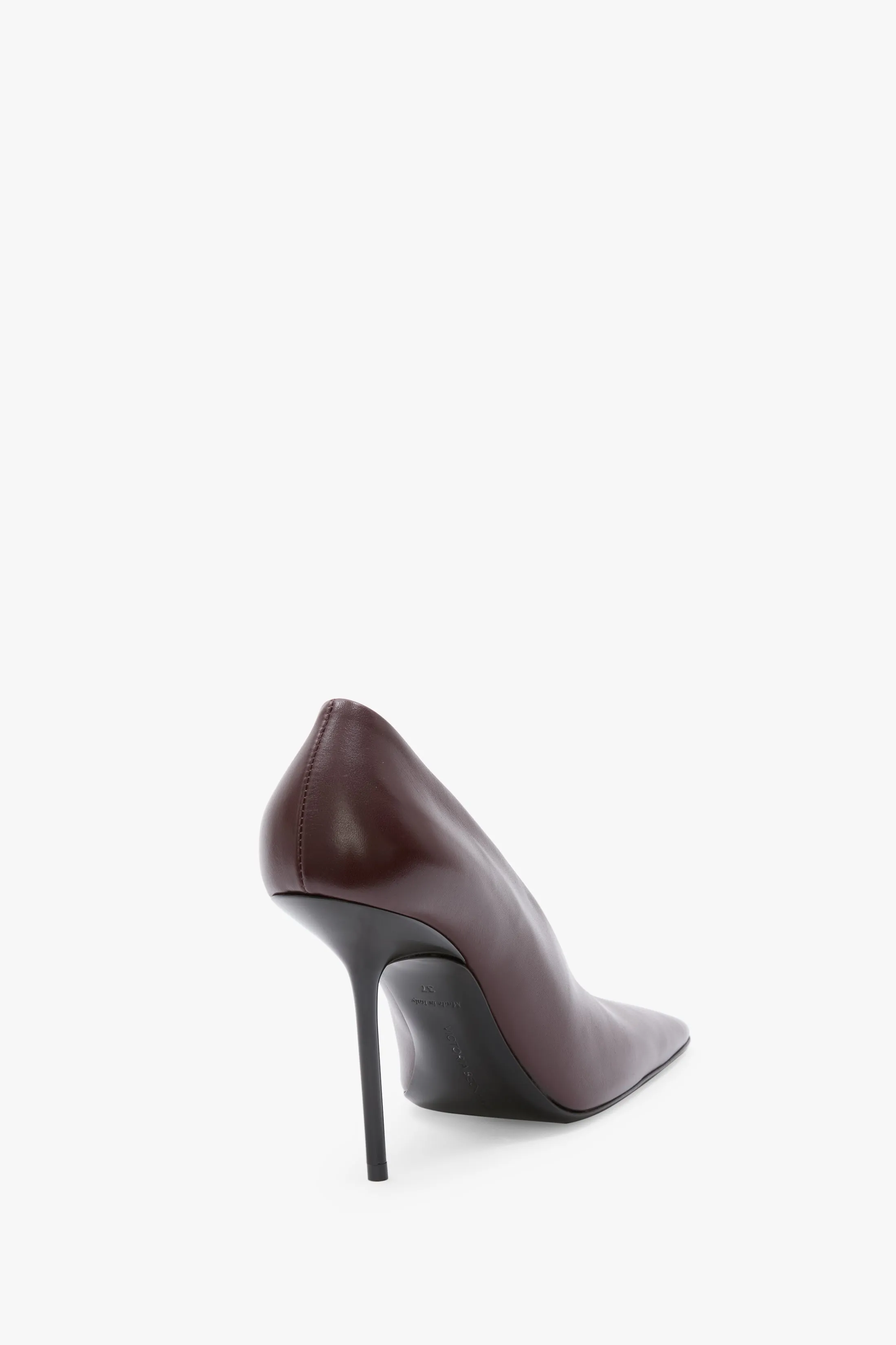 Olivia Stiletto Pump In Burgundy Leather sold by Victoria Beckham product image thumbnail 3