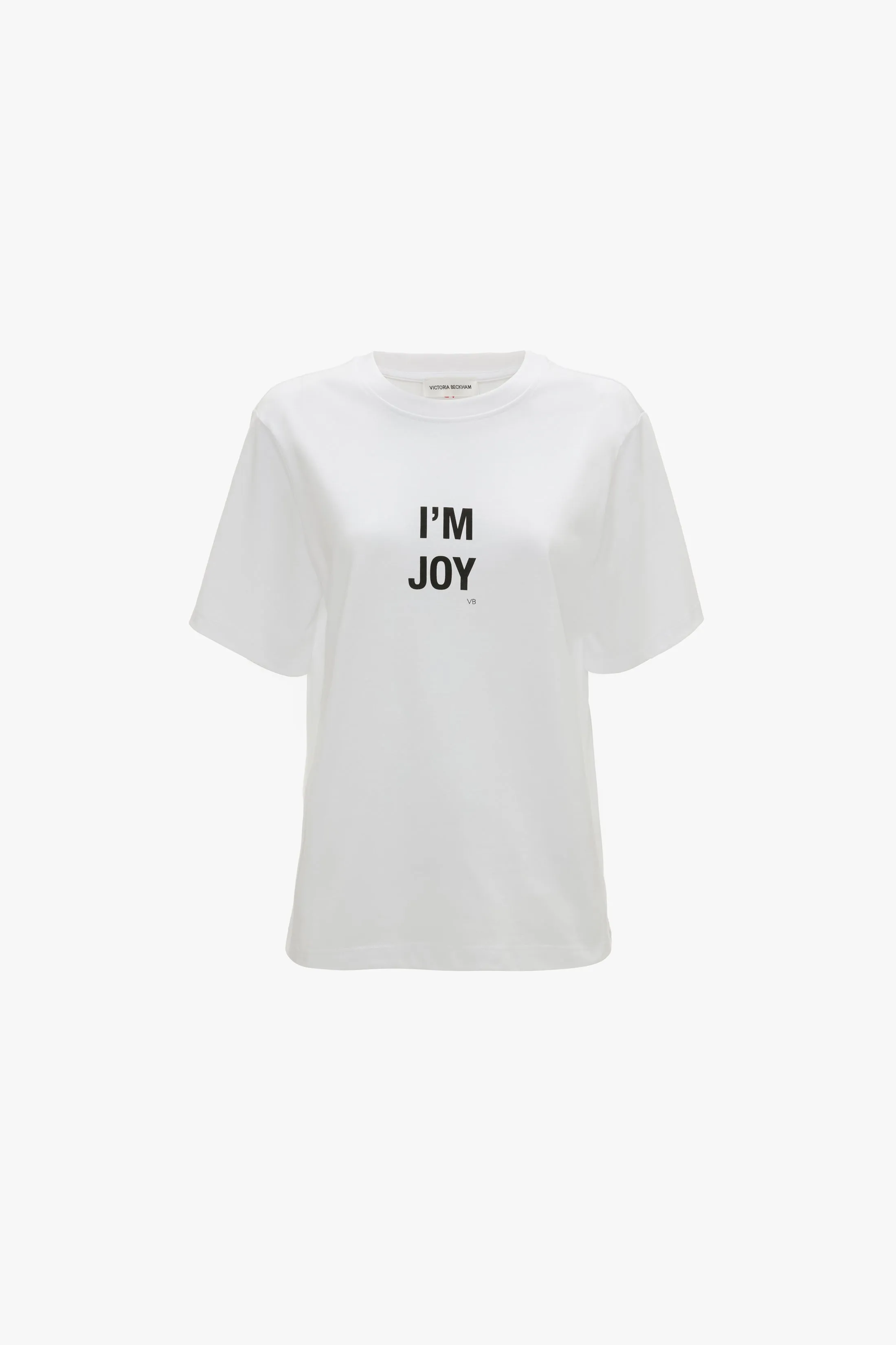 Slogan Tee In White I'm Joy sold by Victoria Beckham product image thumbnail 4