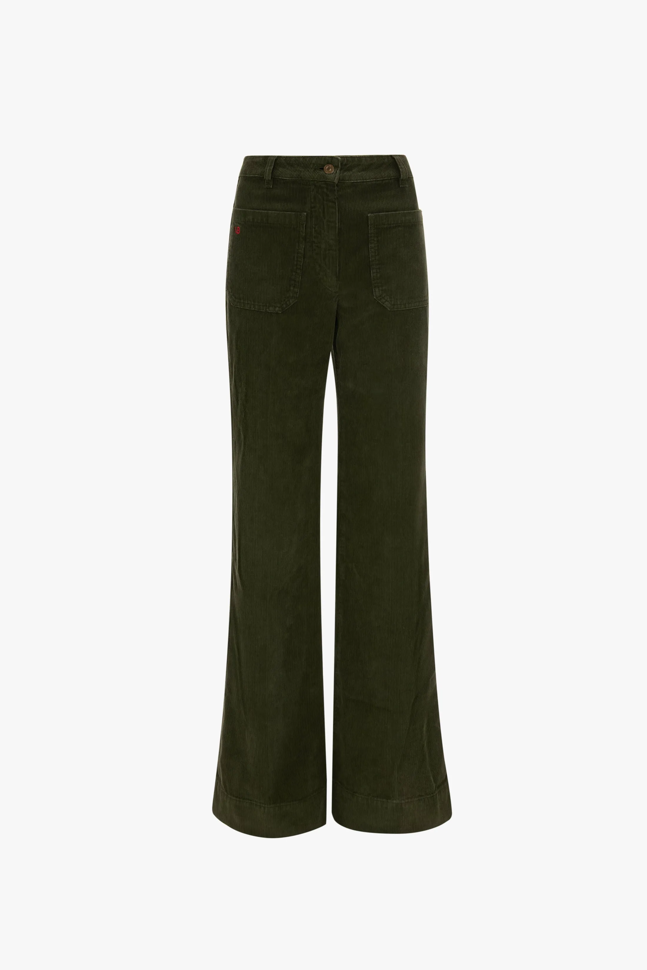 Alina Corduroy Jean In Khaki sold by Victoria Beckham product image thumbnail 3