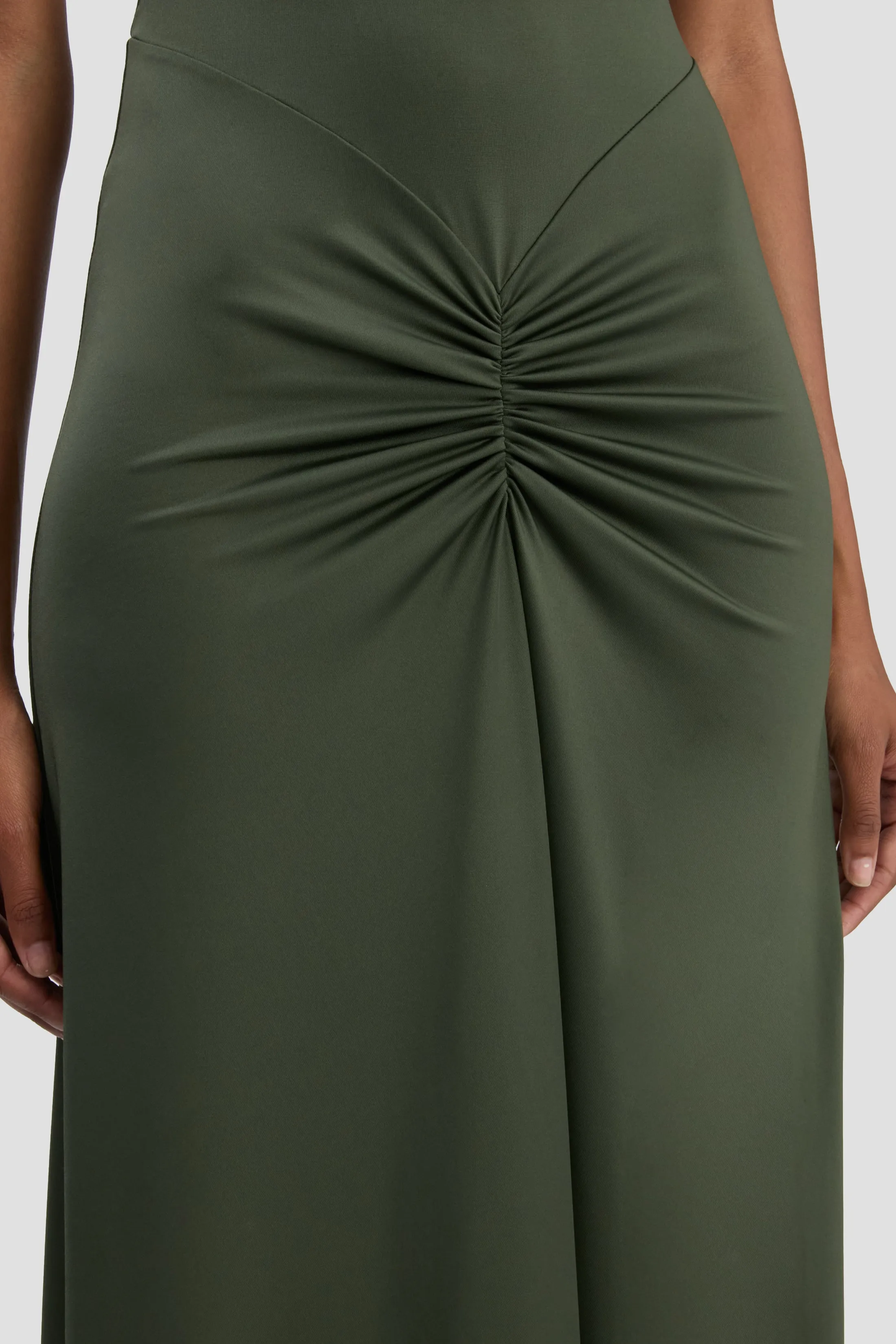 Bela T-Shirt Midi Dress In Oregano sold by Victoria Beckham product image thumbnail 2