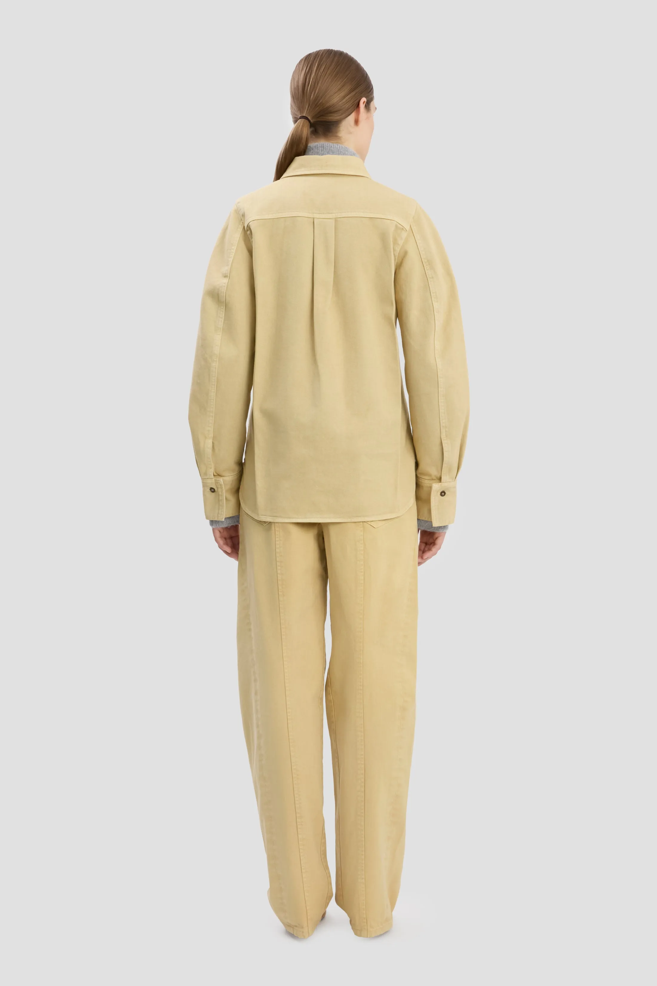 Slim Shirt In Butter Yellow sold by Victoria Beckham product image thumbnail 4