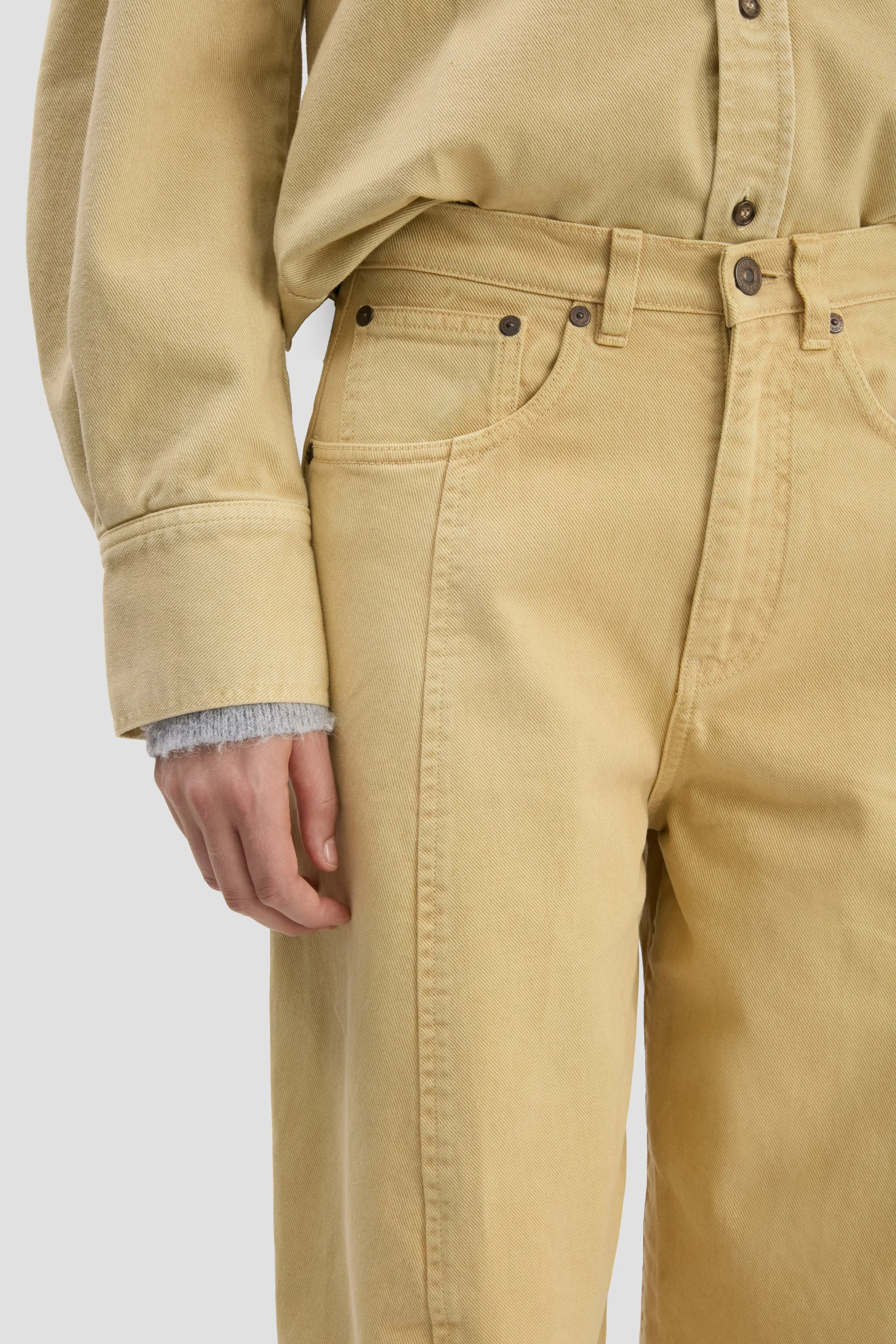 Slim Shirt In Butter Yellow sold by Victoria Beckham product image thumbnail 3