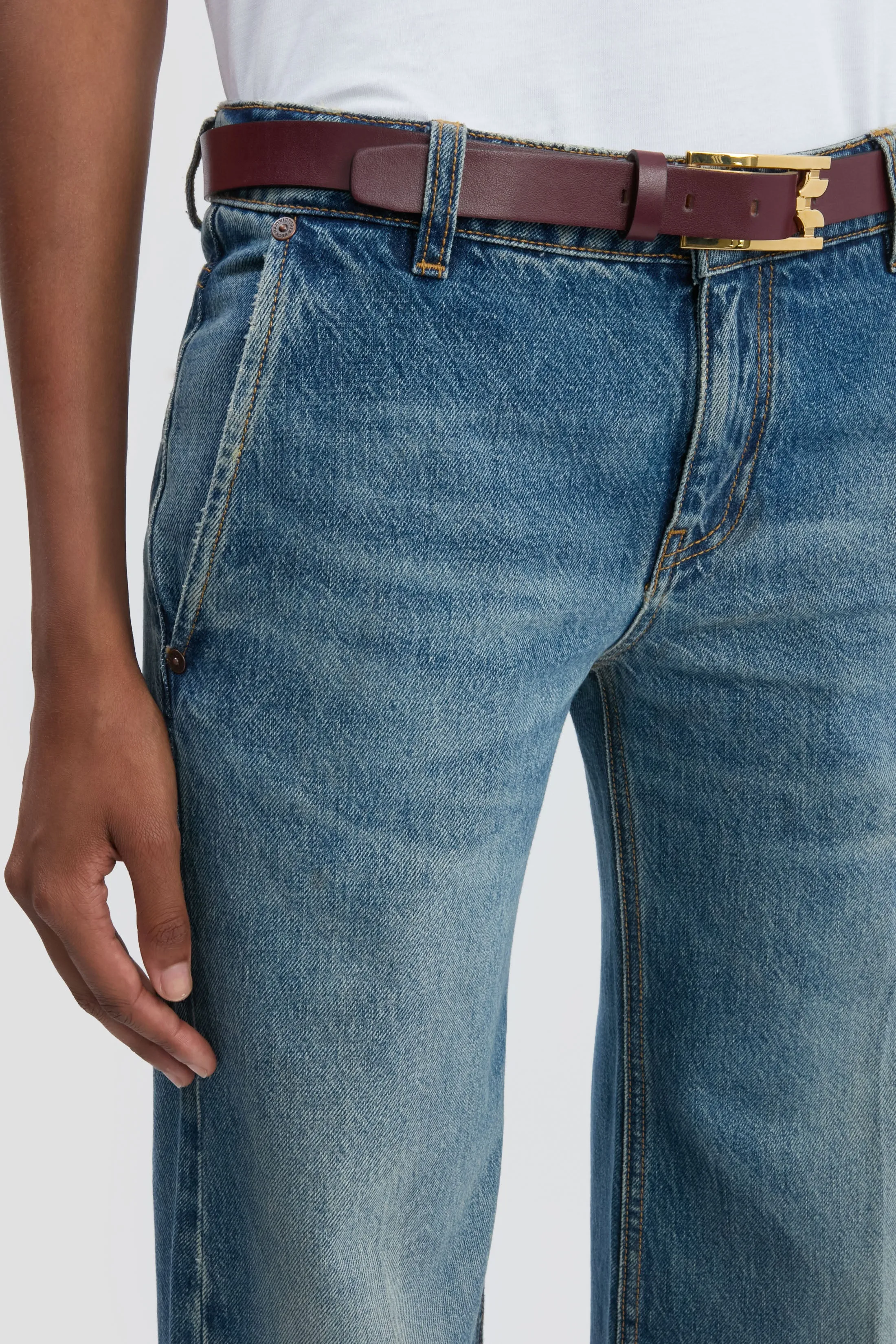 Gigi Jean In Classic Blue Wash sold by Victoria Beckham product image thumbnail 3