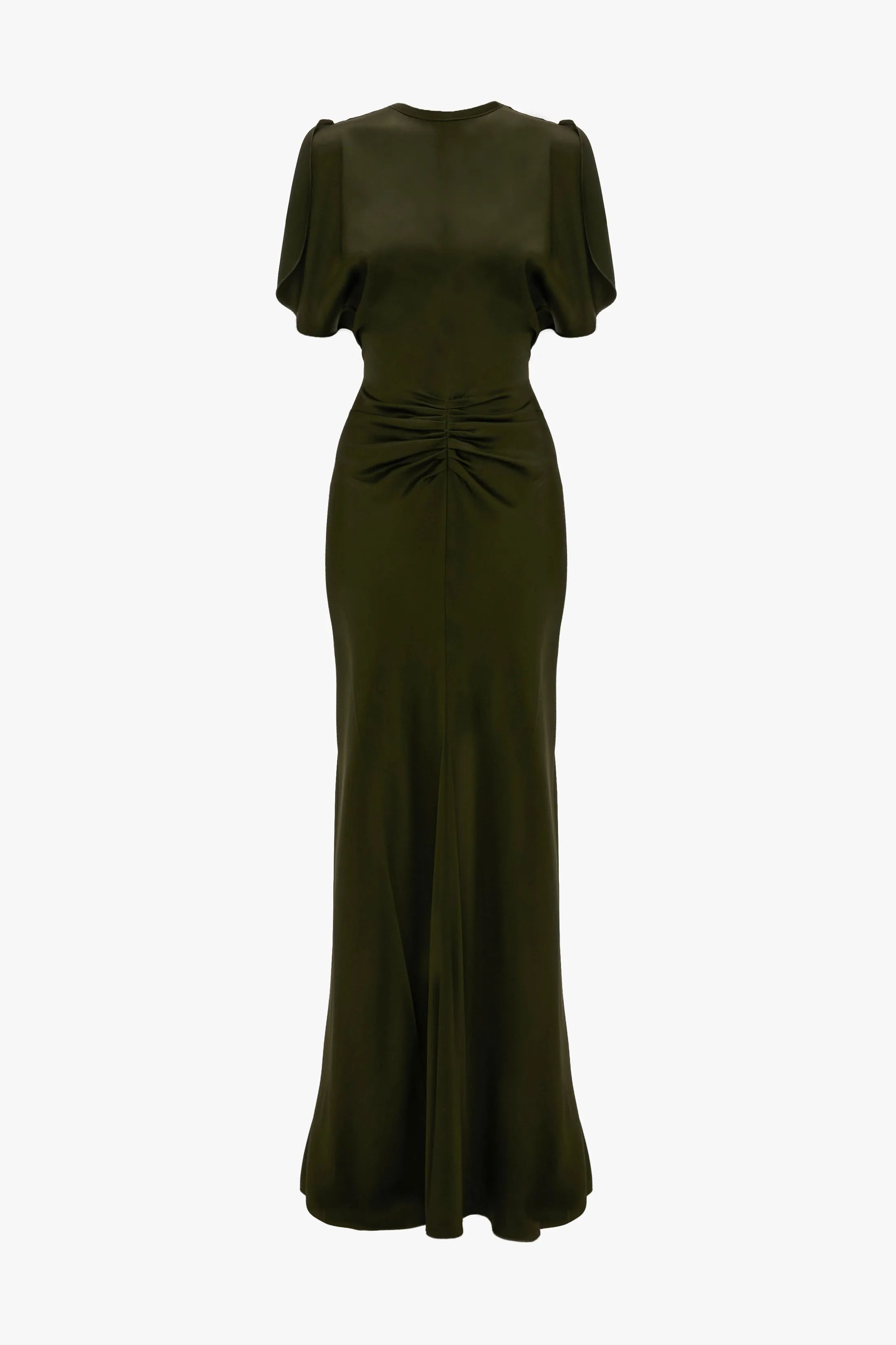 Bela Floor-Length Dress In Dark Olive sold by Victoria Beckham product image thumbnail 5