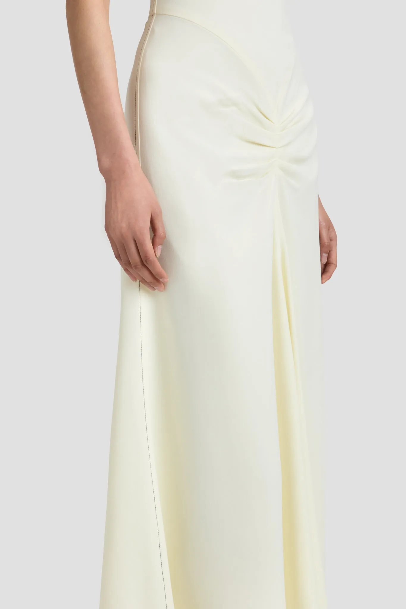 Bela T-Shirt Midi Dress In Ivory sold by Victoria Beckham product image thumbnail 3