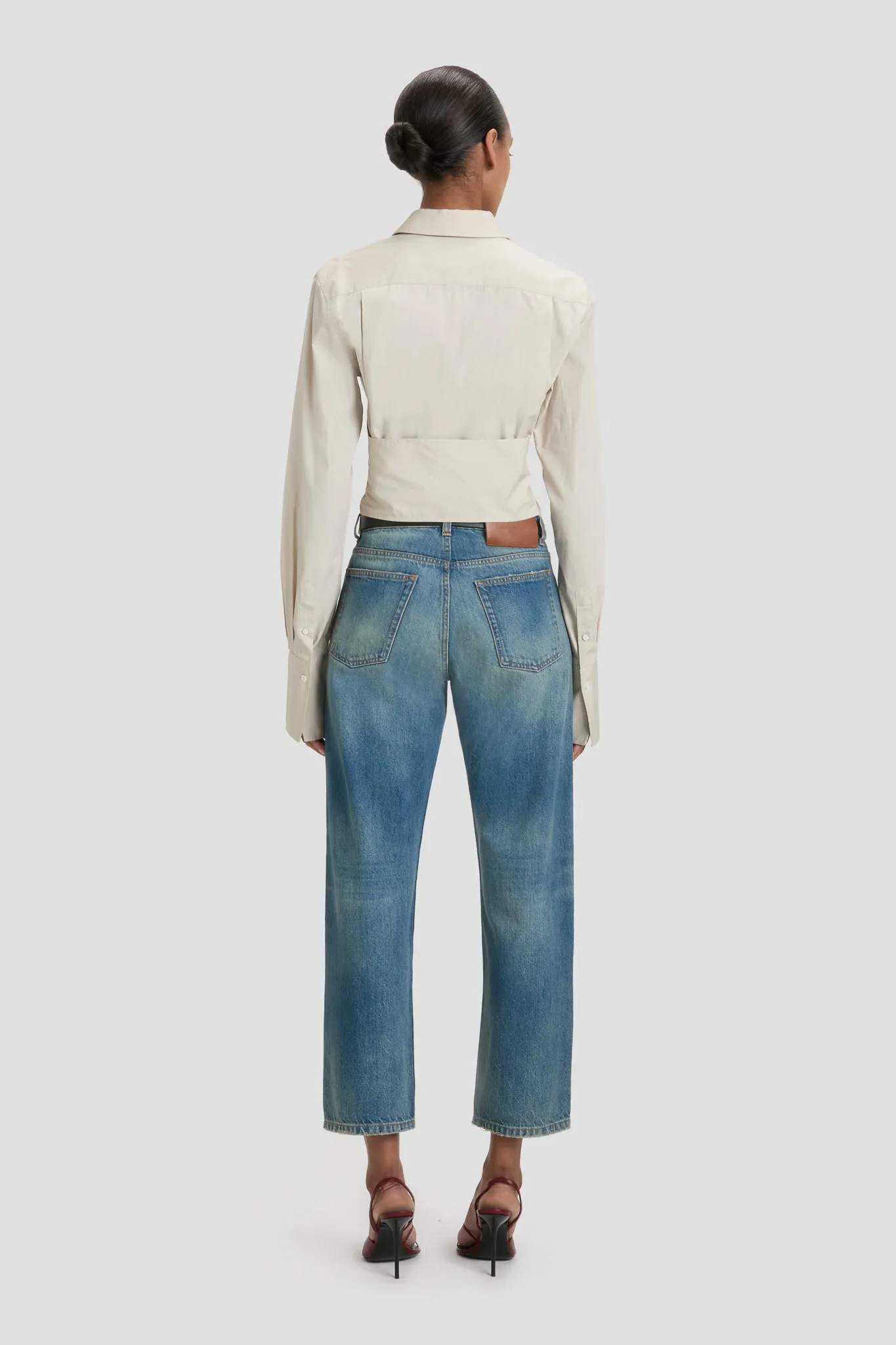 Bernie Jean In Washed Blue sold by Victoria Beckham product image thumbnail 3