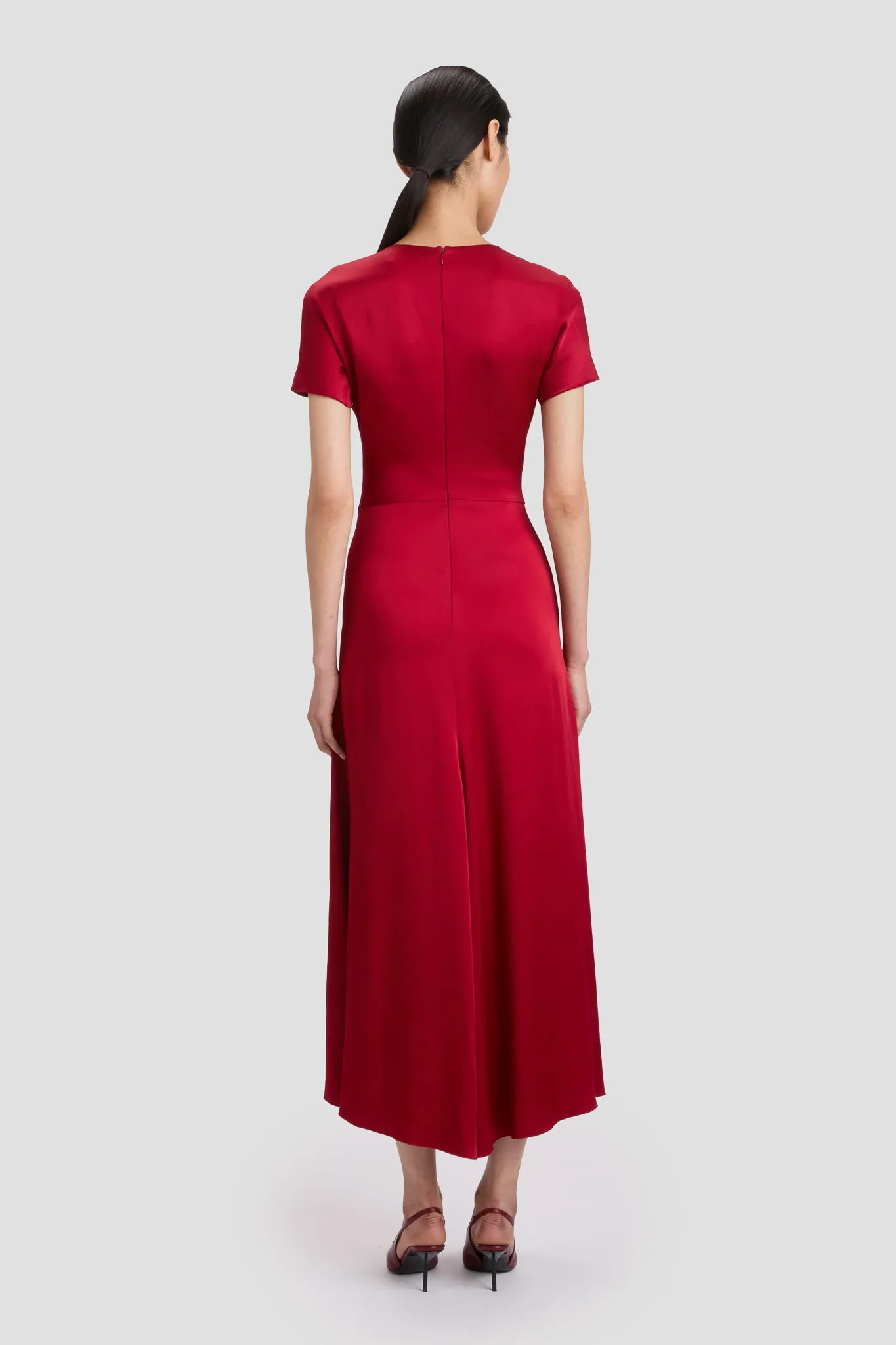 Bela T-Shirt Midi Dress In Rose sold by Victoria Beckham product image thumbnail 4