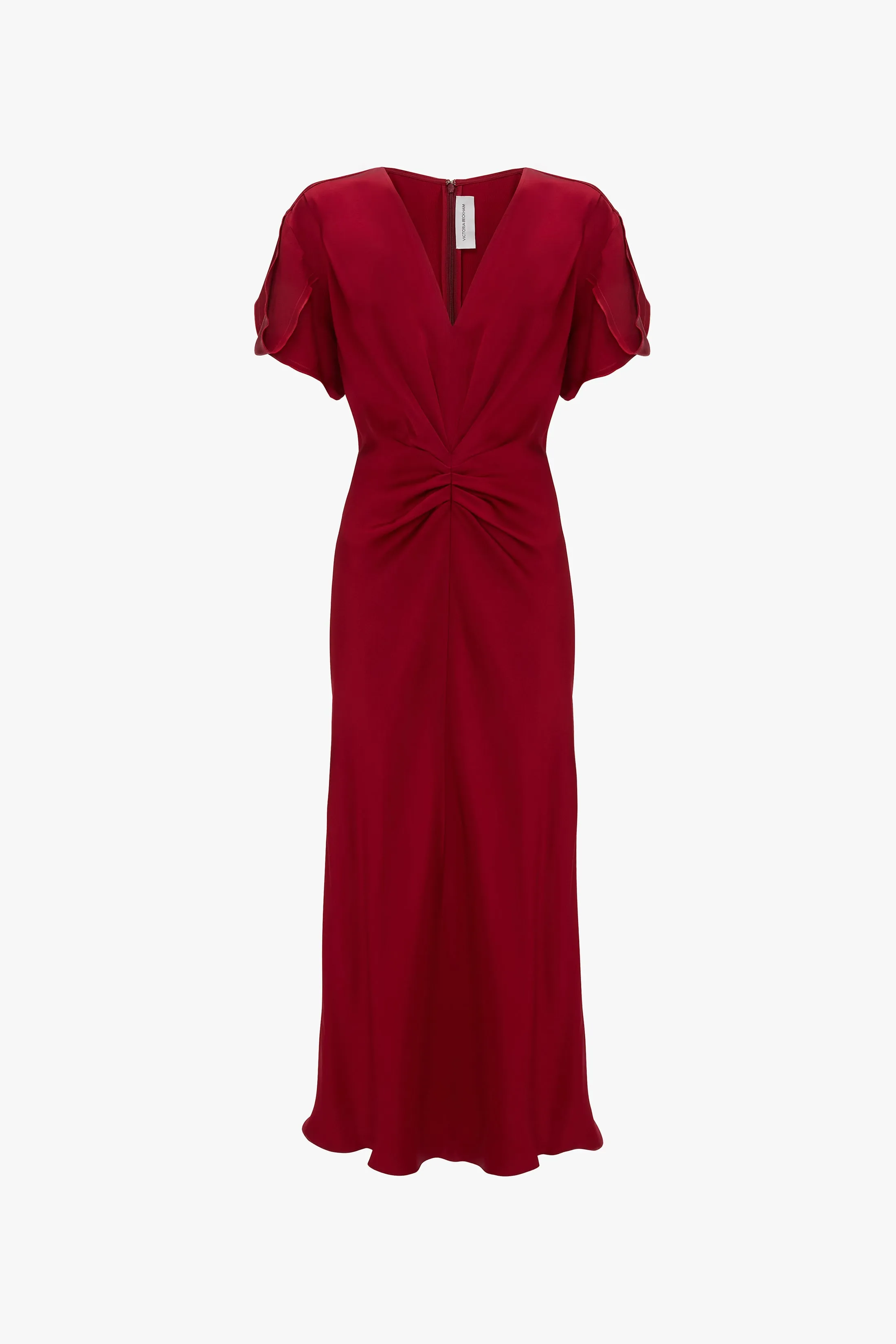 Eva V-Neck Midi Dress In Rose sold by Victoria Beckham product image thumbnail 5