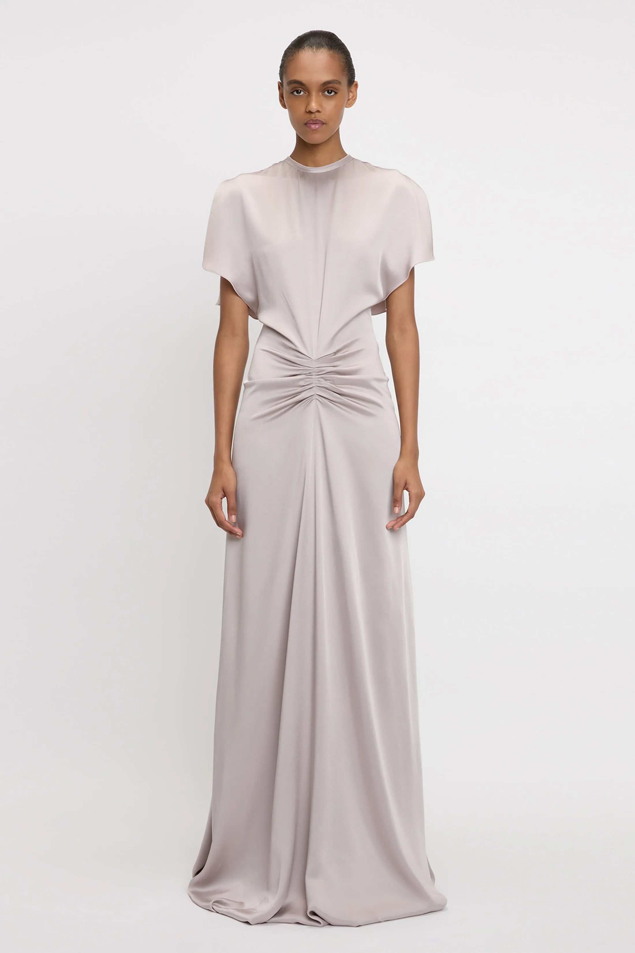 Bela Floor-Length Dress In Heather sold by Victoria Beckham