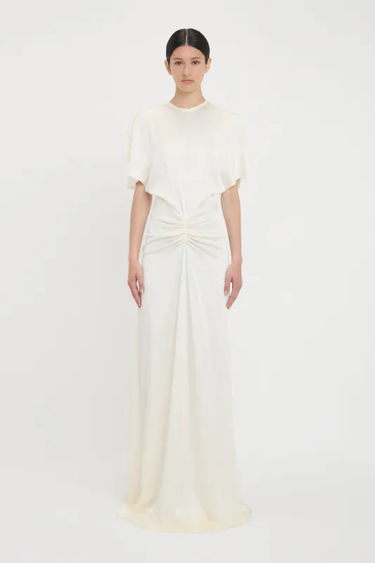 Bela Floor-Length Dress In Ivory sold by Victoria Beckham