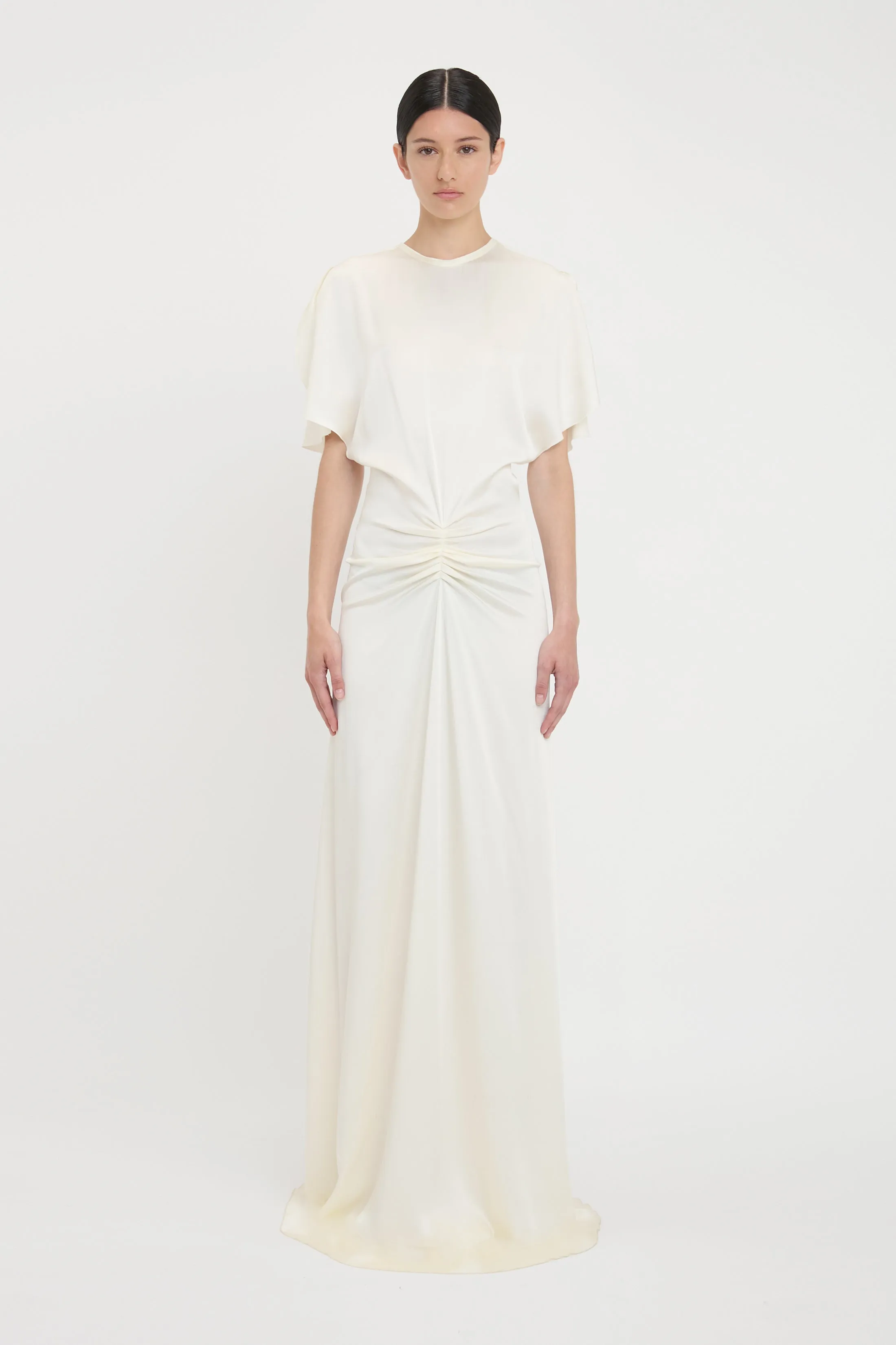 Bela Floor-Length Dress In Ivory sold by Victoria Beckham