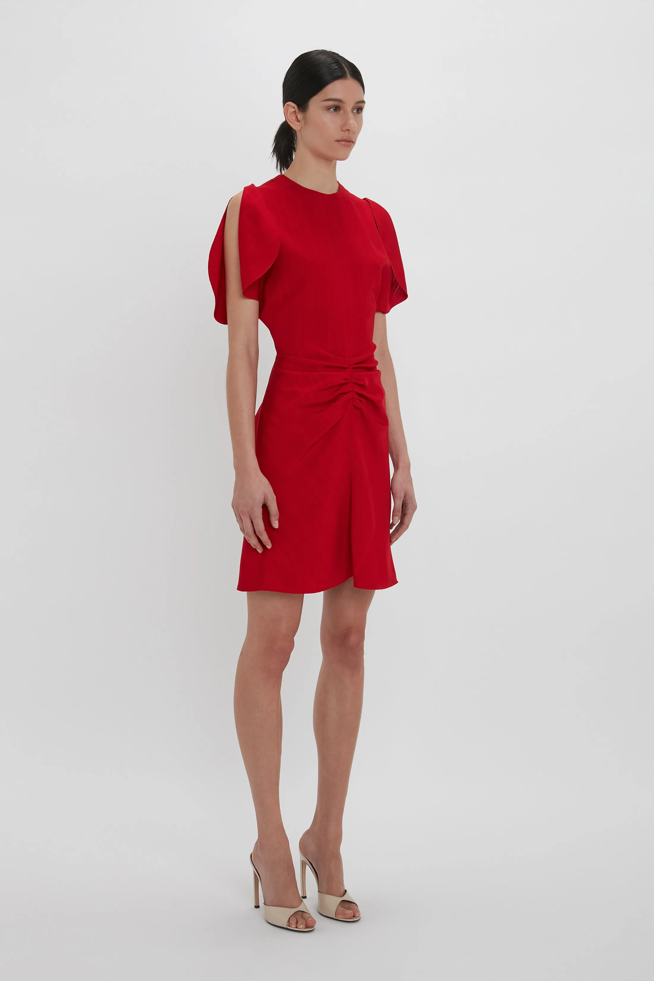 Bela Mini Dress In Carmine sold by Victoria Beckham product image thumbnail 2