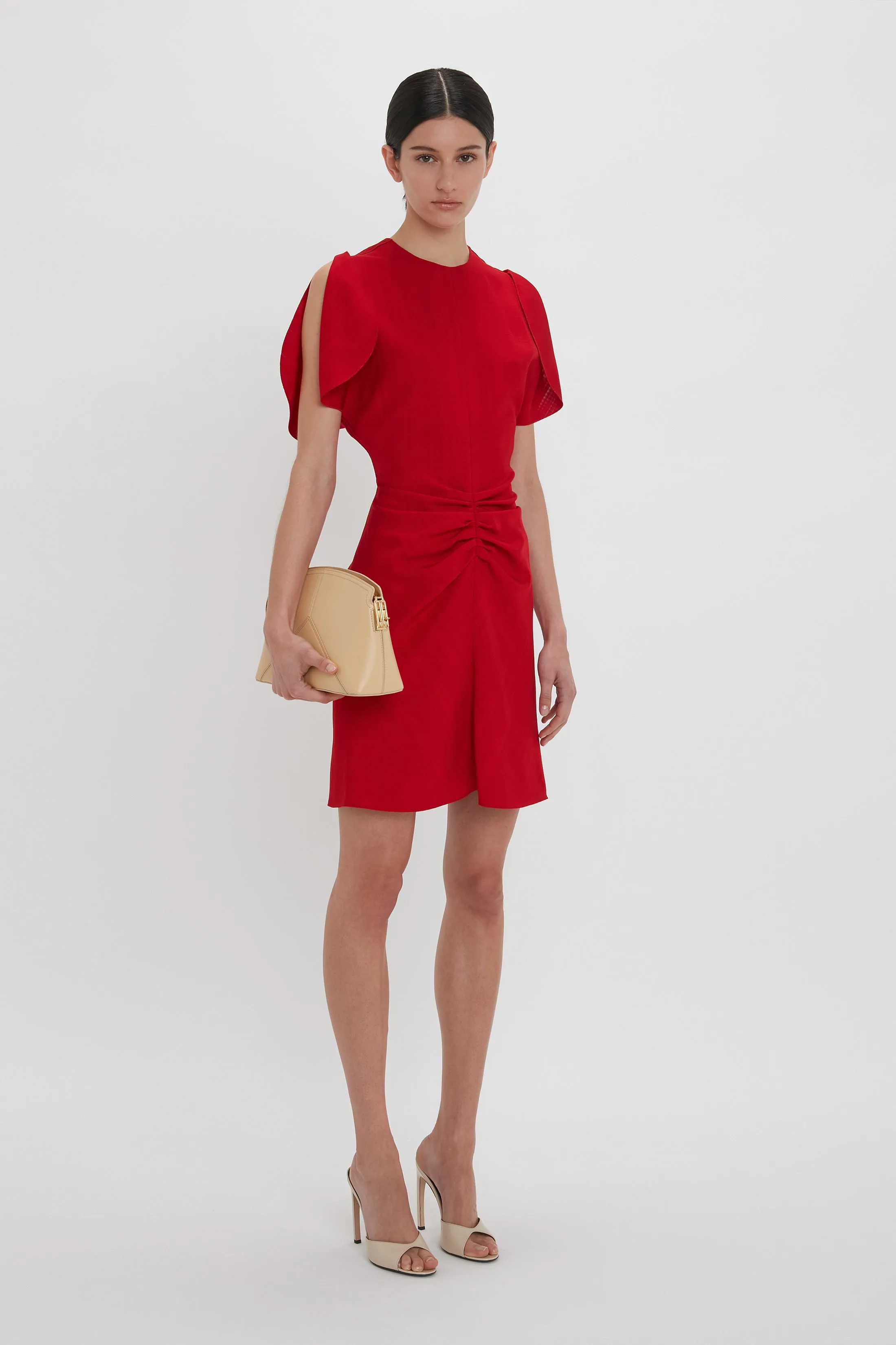 Bela Mini Dress In Carmine sold by Victoria Beckham product image thumbnail 5