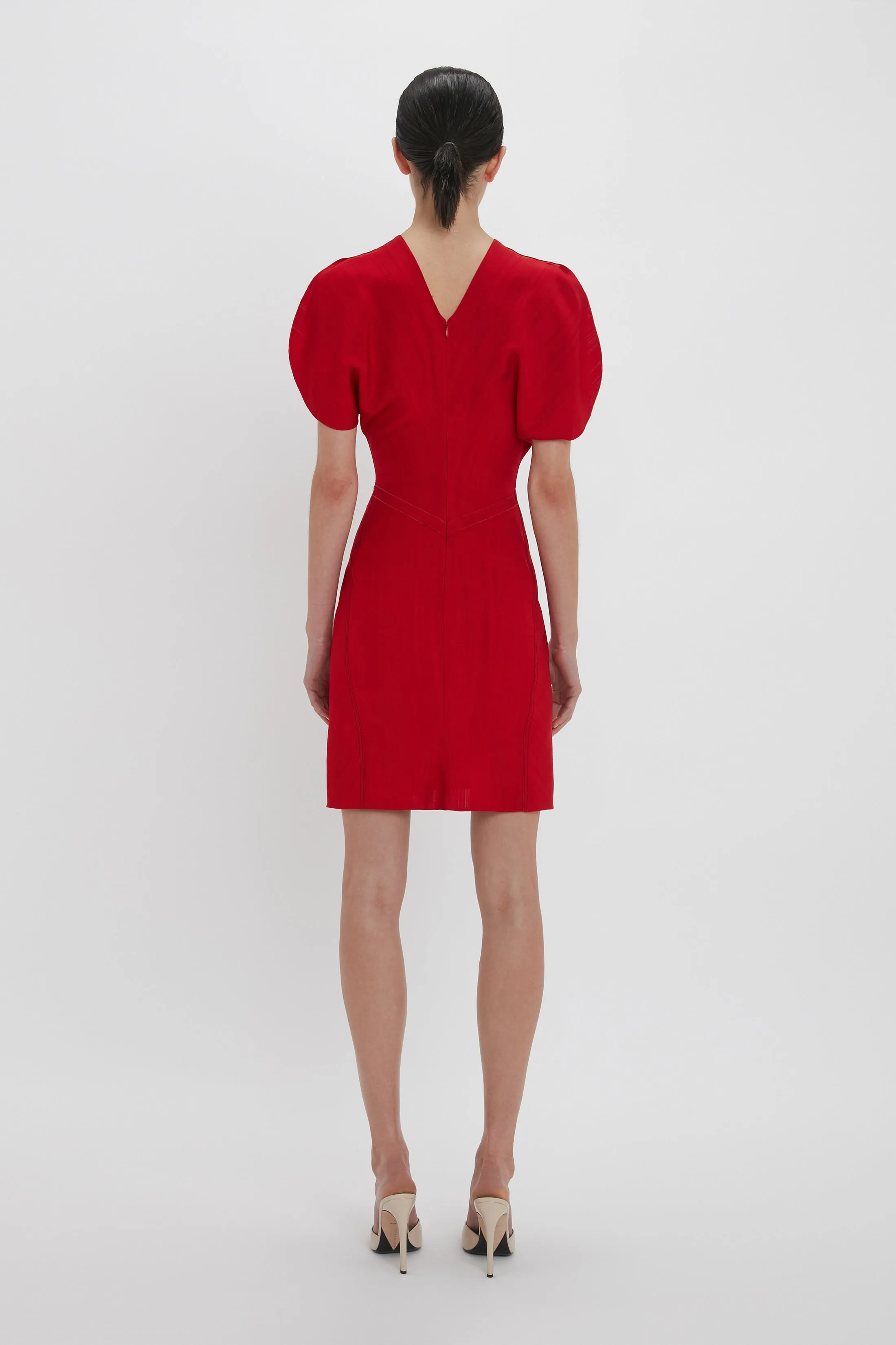 Bela Mini Dress In Carmine sold by Victoria Beckham product image thumbnail 3