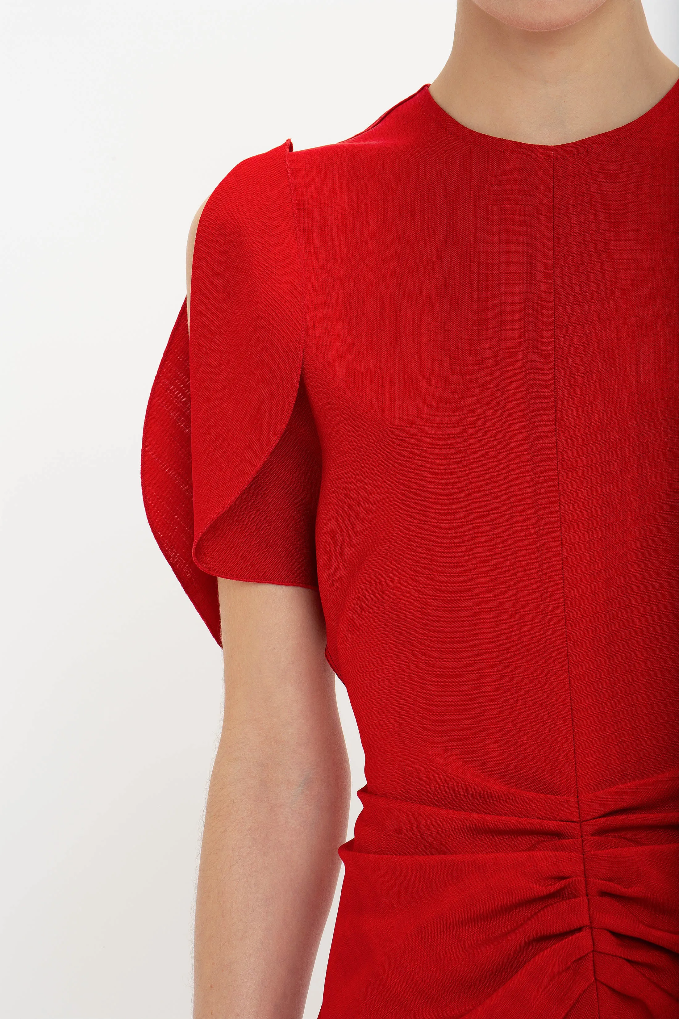 Bela Mini Dress In Carmine sold by Victoria Beckham product image thumbnail 4