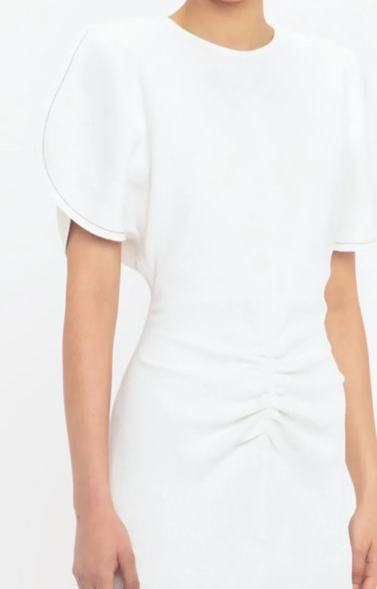 Bela Mini Dress In Ivory sold by Victoria Beckham product image thumbnail 4