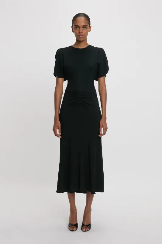 Bela Midi Dress In Black sold by Victoria Beckham