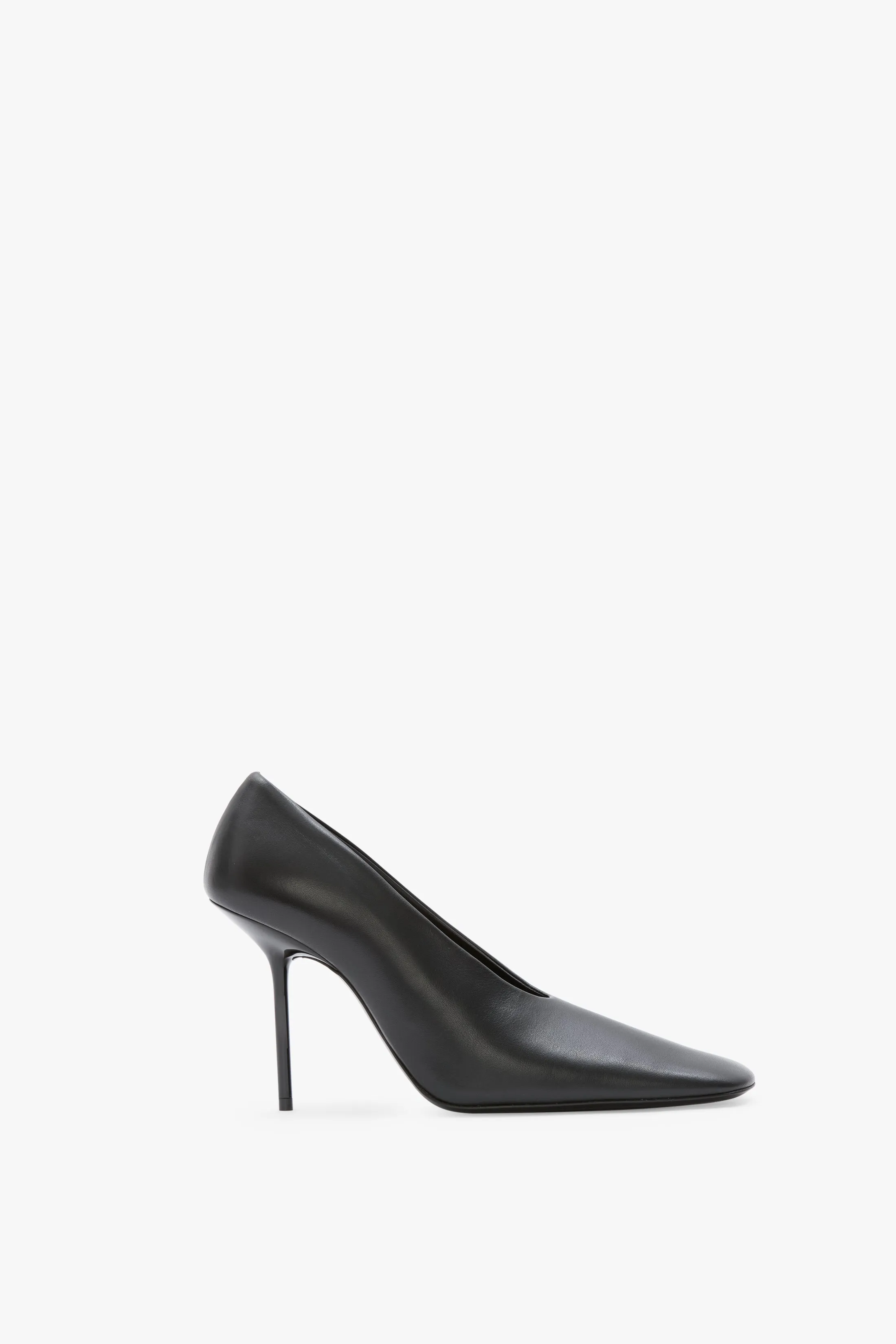 Olivia Stiletto Pump In Black Leather sold by Victoria Beckham