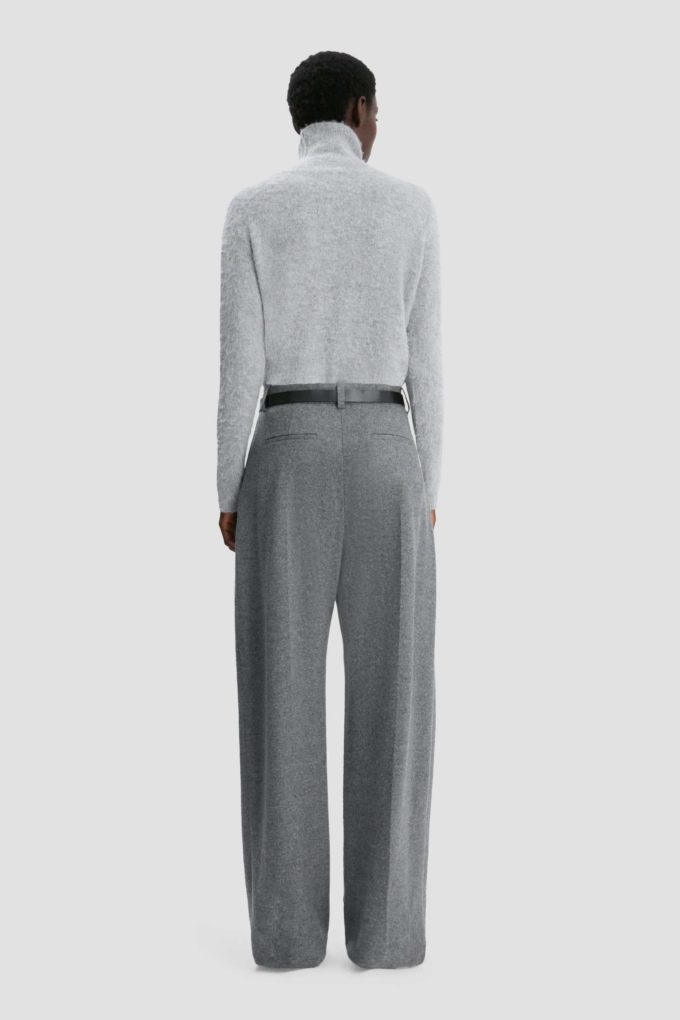 Charlee Trouser In Grey Melange sold by Victoria Beckham product image thumbnail 4