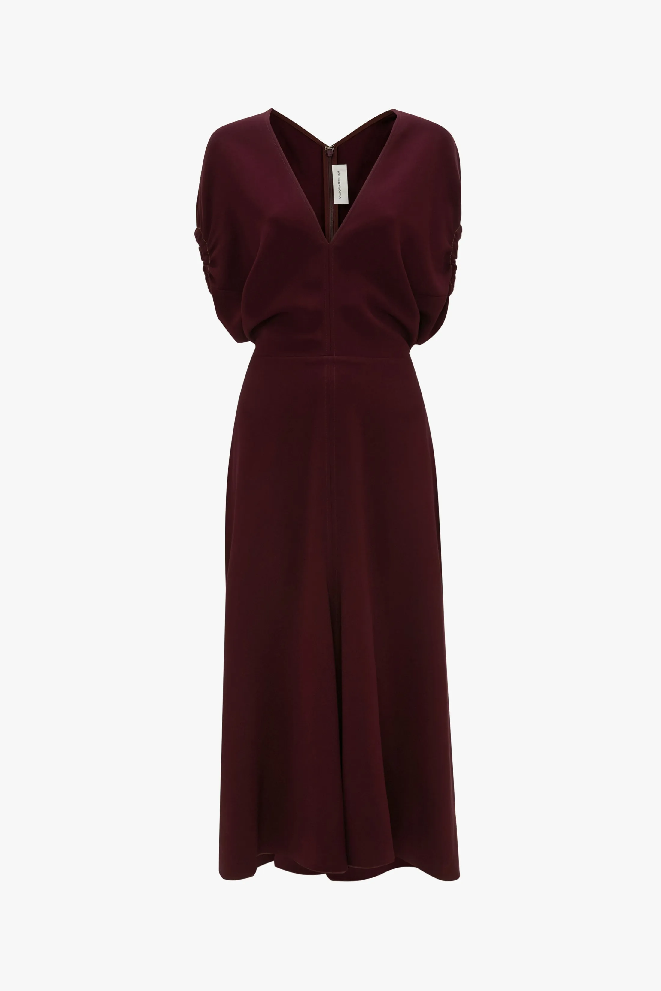 Edith Midi Dress In Merlot sold by Victoria Beckham product image thumbnail 5