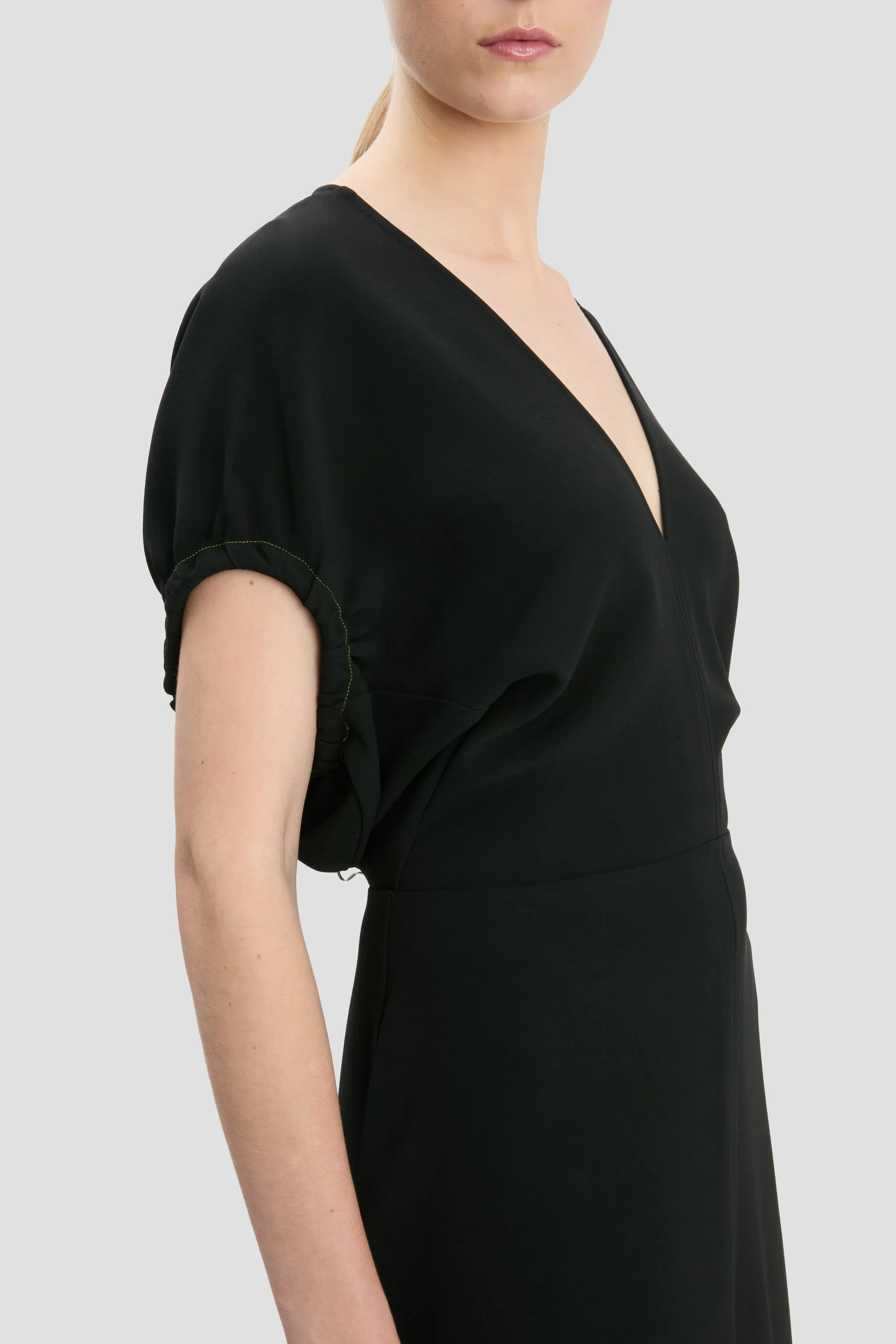 Edith Midi Dress In Black sold by Victoria Beckham product image thumbnail 3