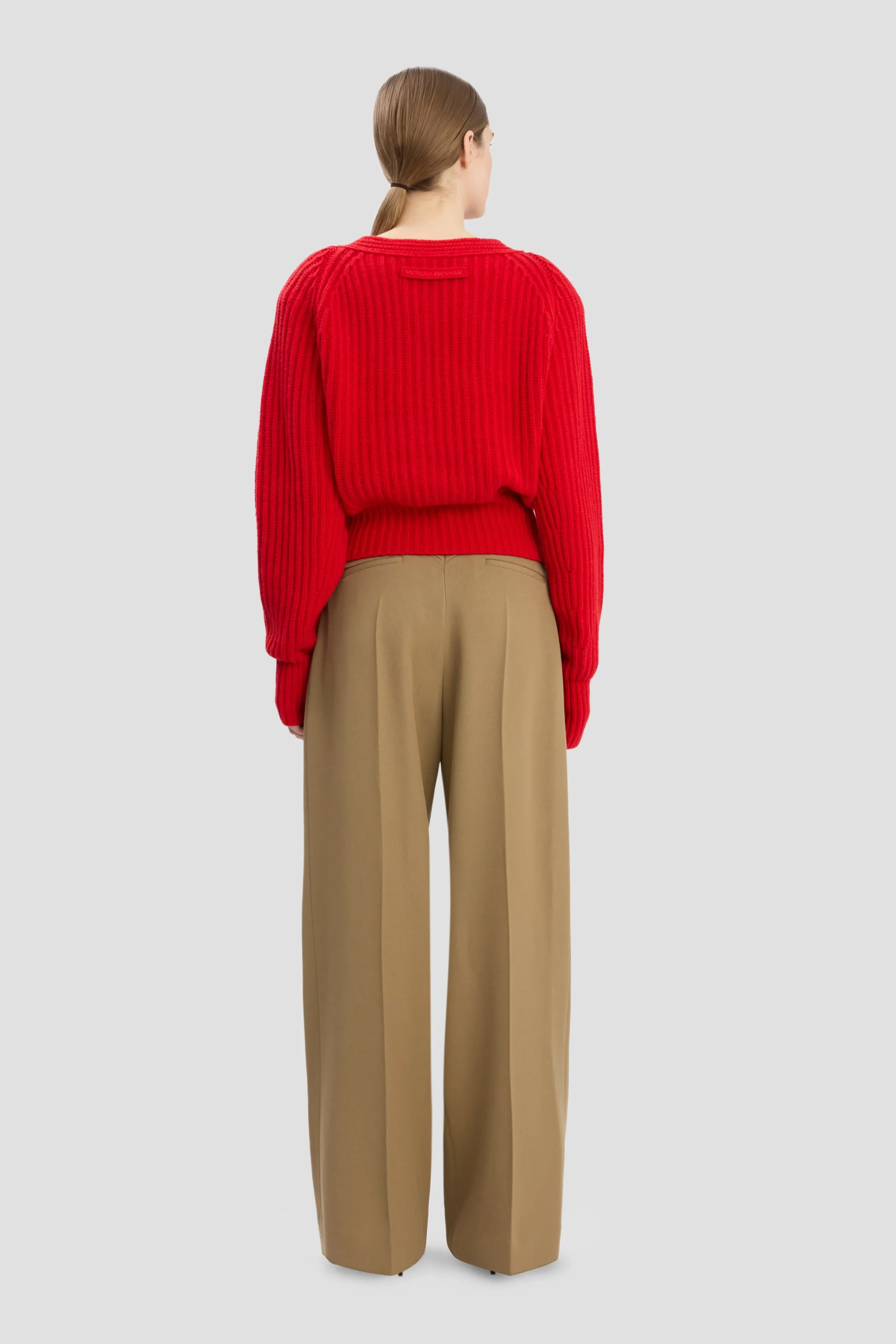 Charlee Trouser In Dark Camel sold by Victoria Beckham product image thumbnail 4