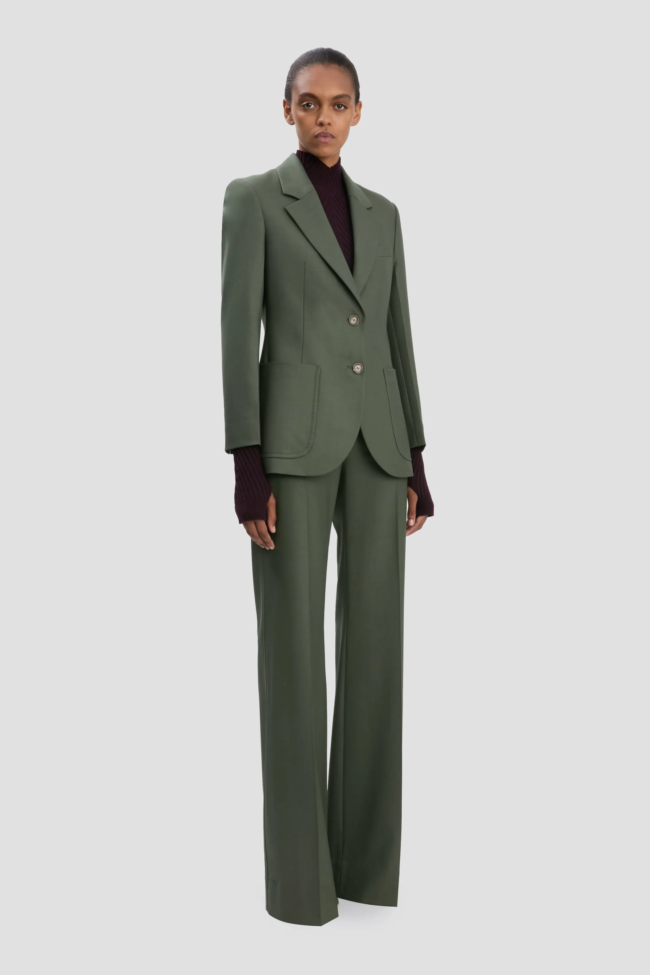 Katherine Jacket In Oregano sold by Victoria Beckham product image thumbnail 2