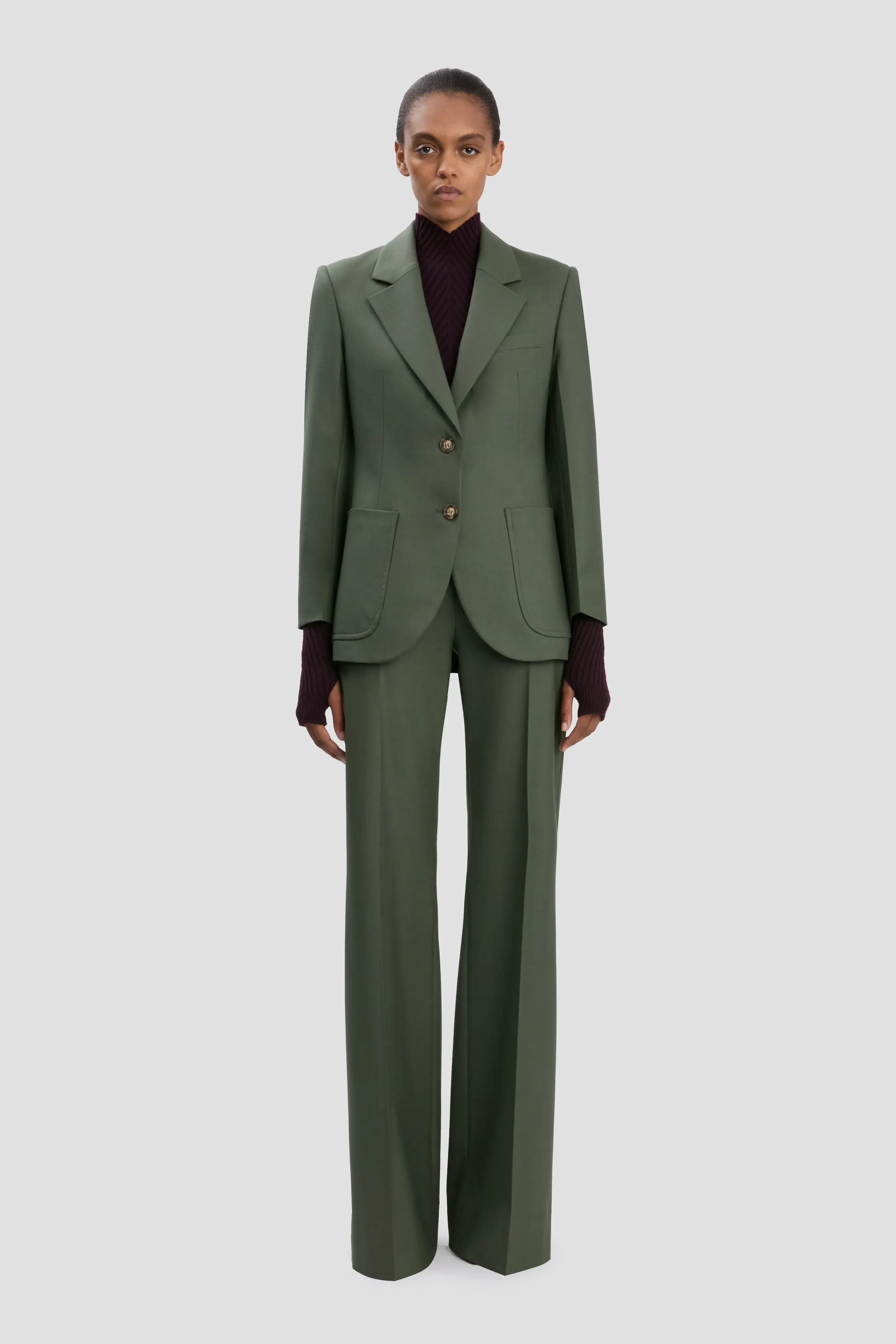 Katherine Jacket In Oregano sold by Victoria Beckham