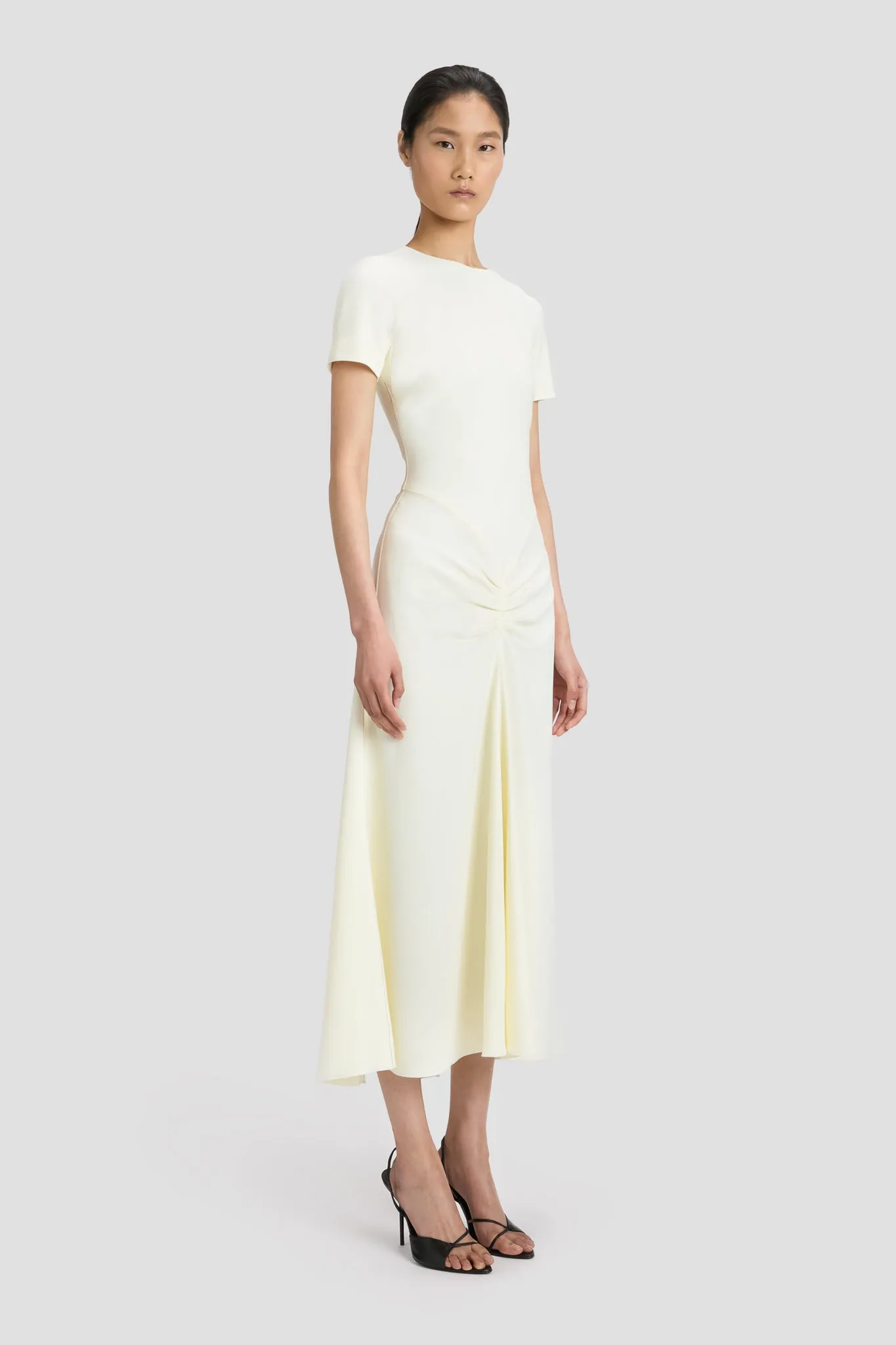 Blaire T-Shirt Midi Dress In Ivory sold by Victoria Beckham product image thumbnail 2