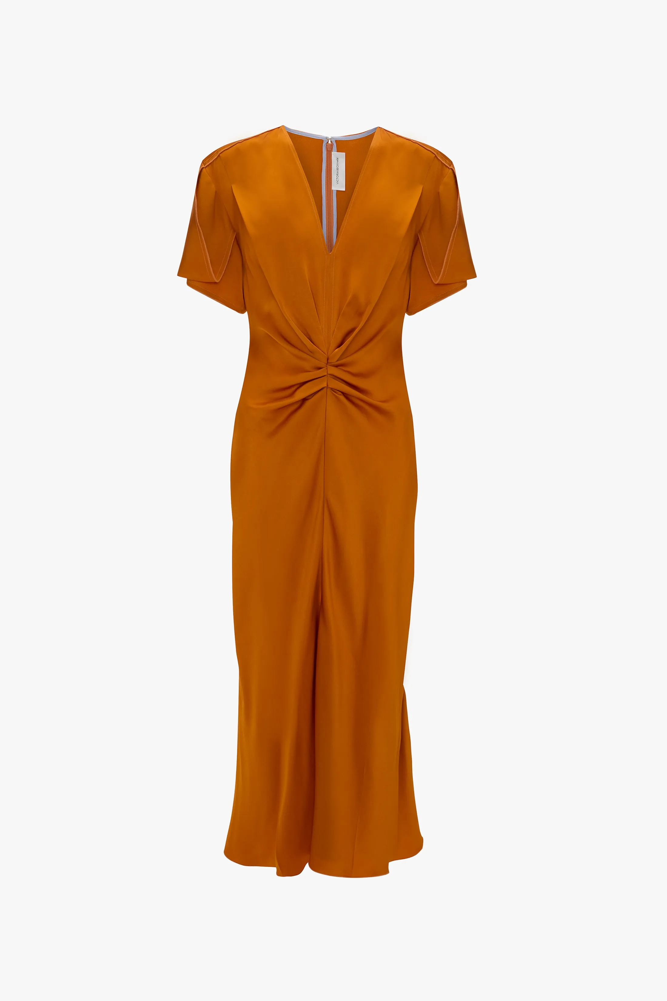 Eve Midi Dress In Sunset Orange sold by Victoria Beckham product image thumbnail 5