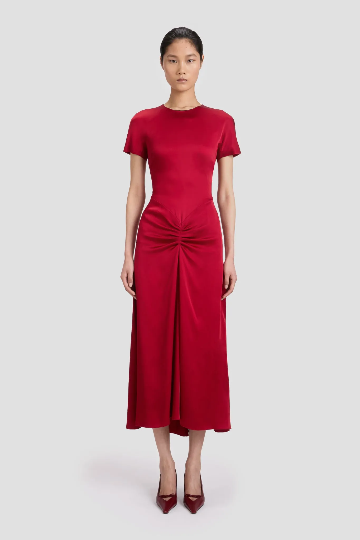 Blaire T-Shirt Midi Dress In Rose sold by Victoria Beckham