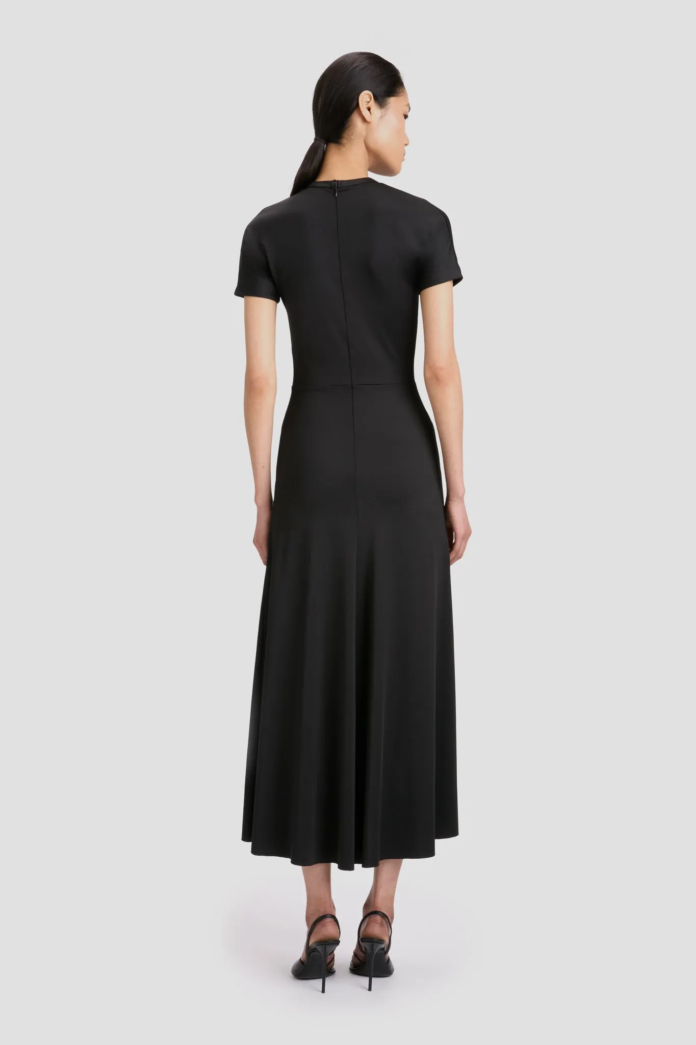 Blaire Midi Dress In Black sold by Victoria Beckham product image thumbnail 3