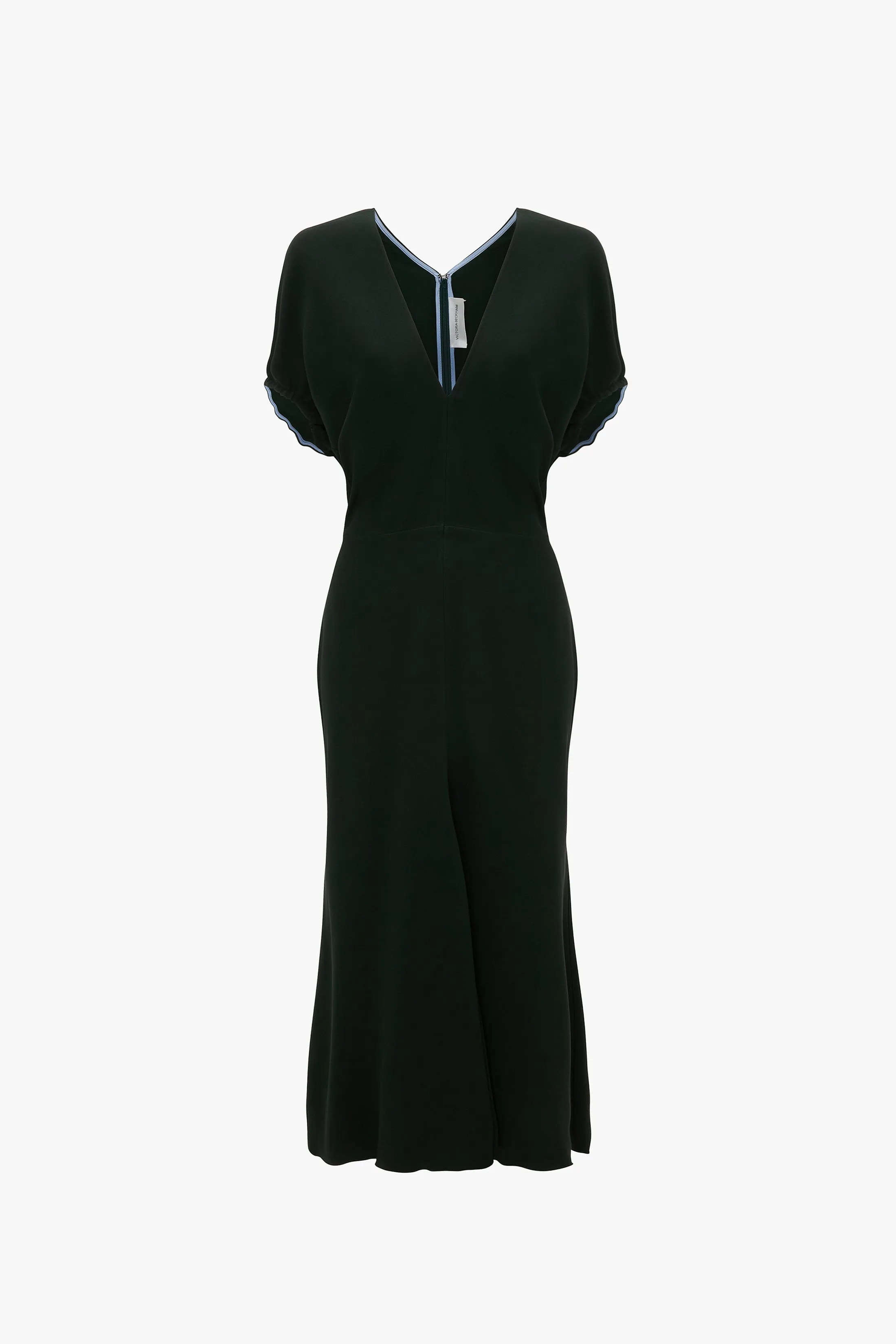 Edith Midi Dress In Dark Pine sold by Victoria Beckham product image thumbnail 5