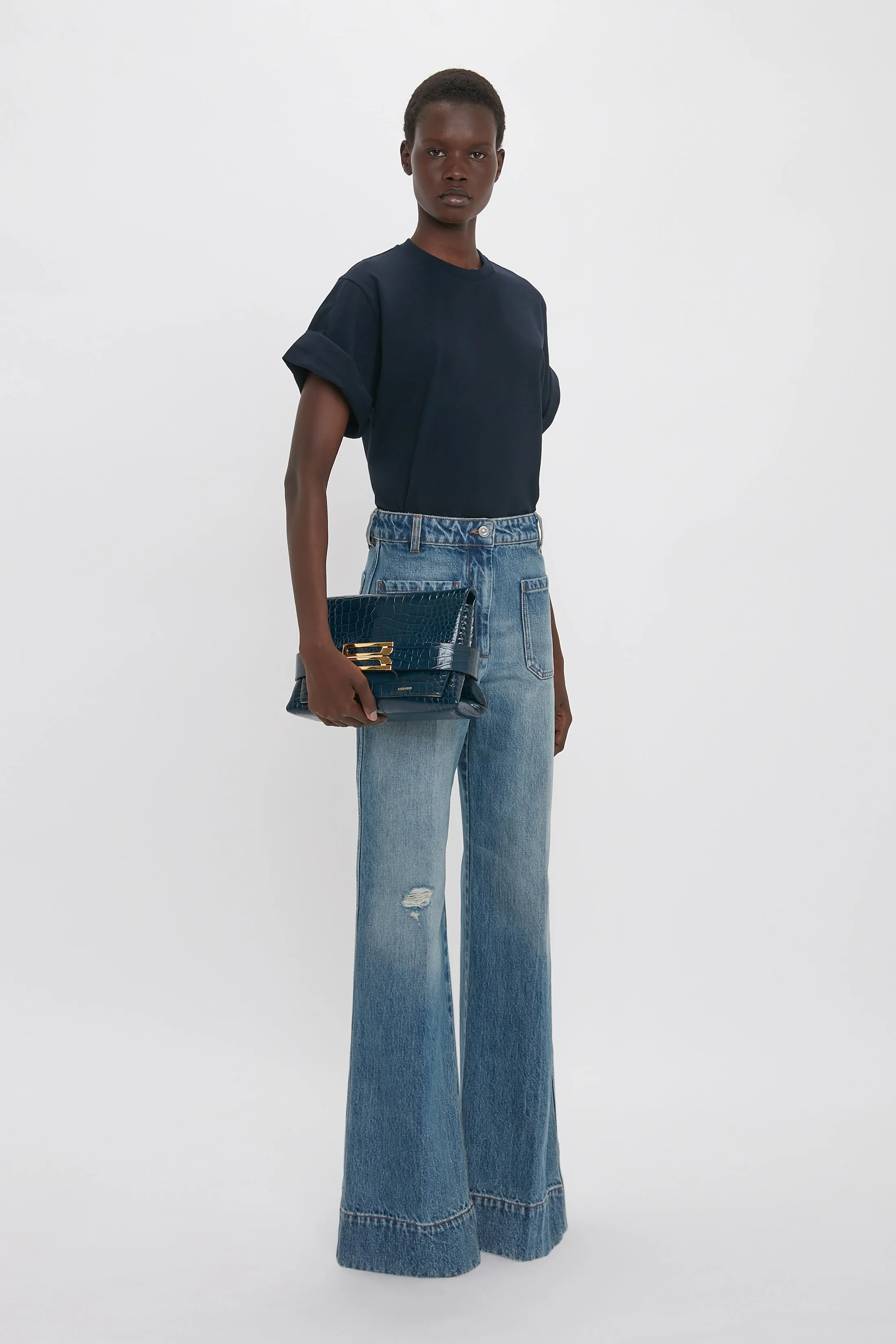 Tilly T-Shirt In Navy sold by Victoria Beckham product image thumbnail 4