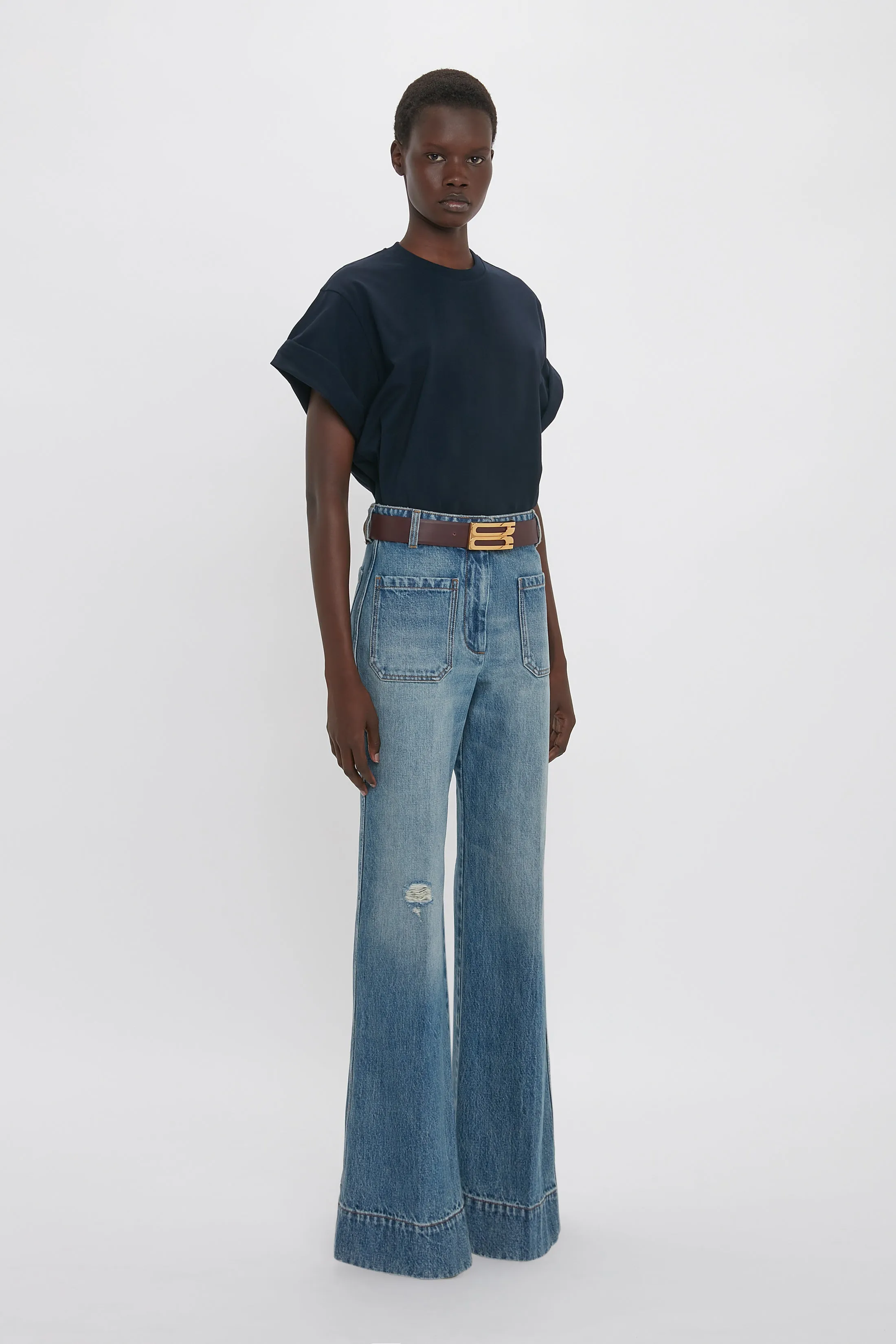 Tilly T-Shirt In Navy sold by Victoria Beckham product image thumbnail 2