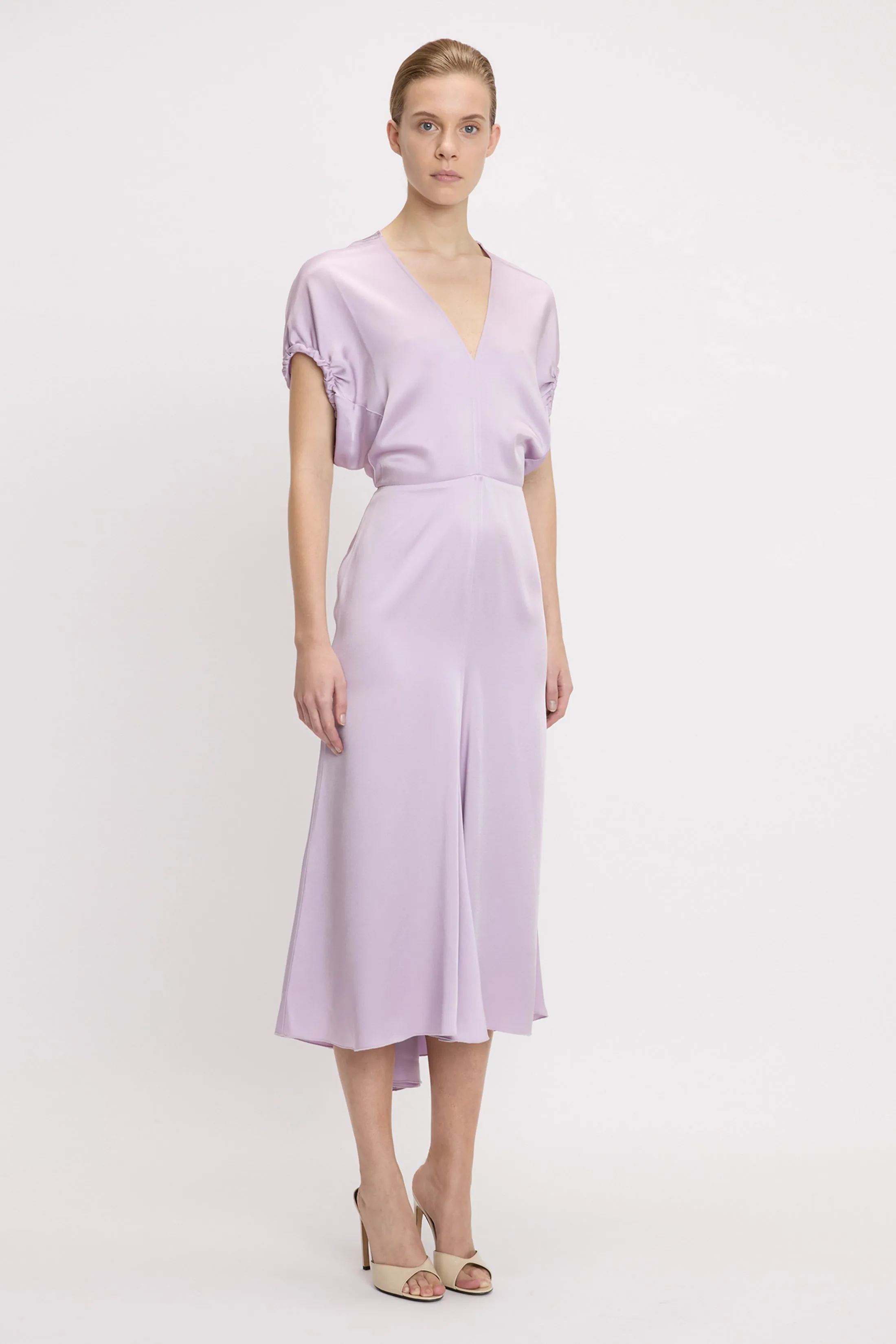 Edith Midi Dress In Petunia sold by Victoria Beckham product image thumbnail 3