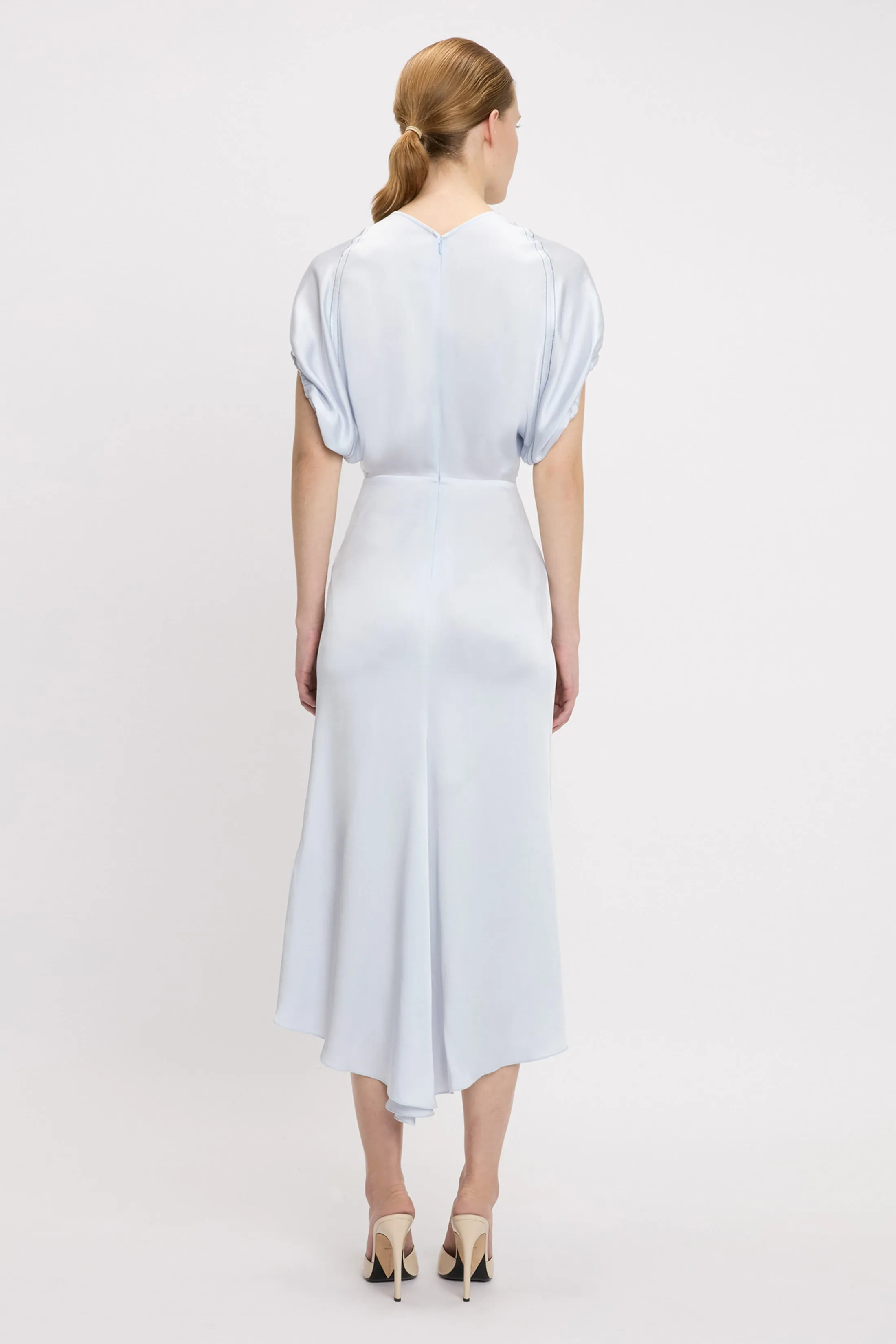 Edith Midi Dress In Ice sold by Victoria Beckham product image thumbnail 3