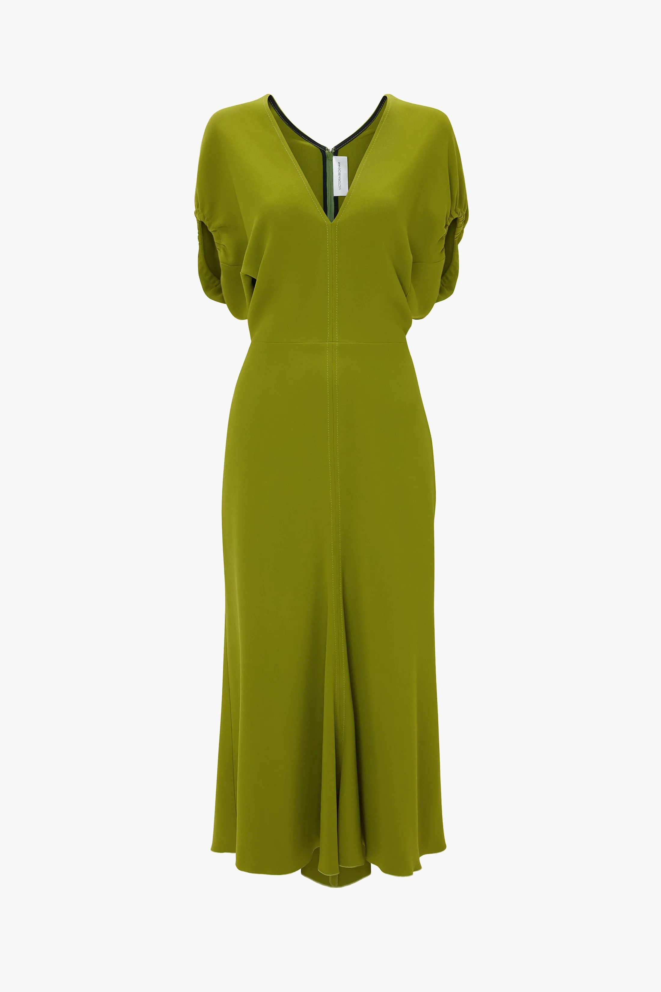 Edith Midi Dress In Parakeet sold by Victoria Beckham product image thumbnail 5