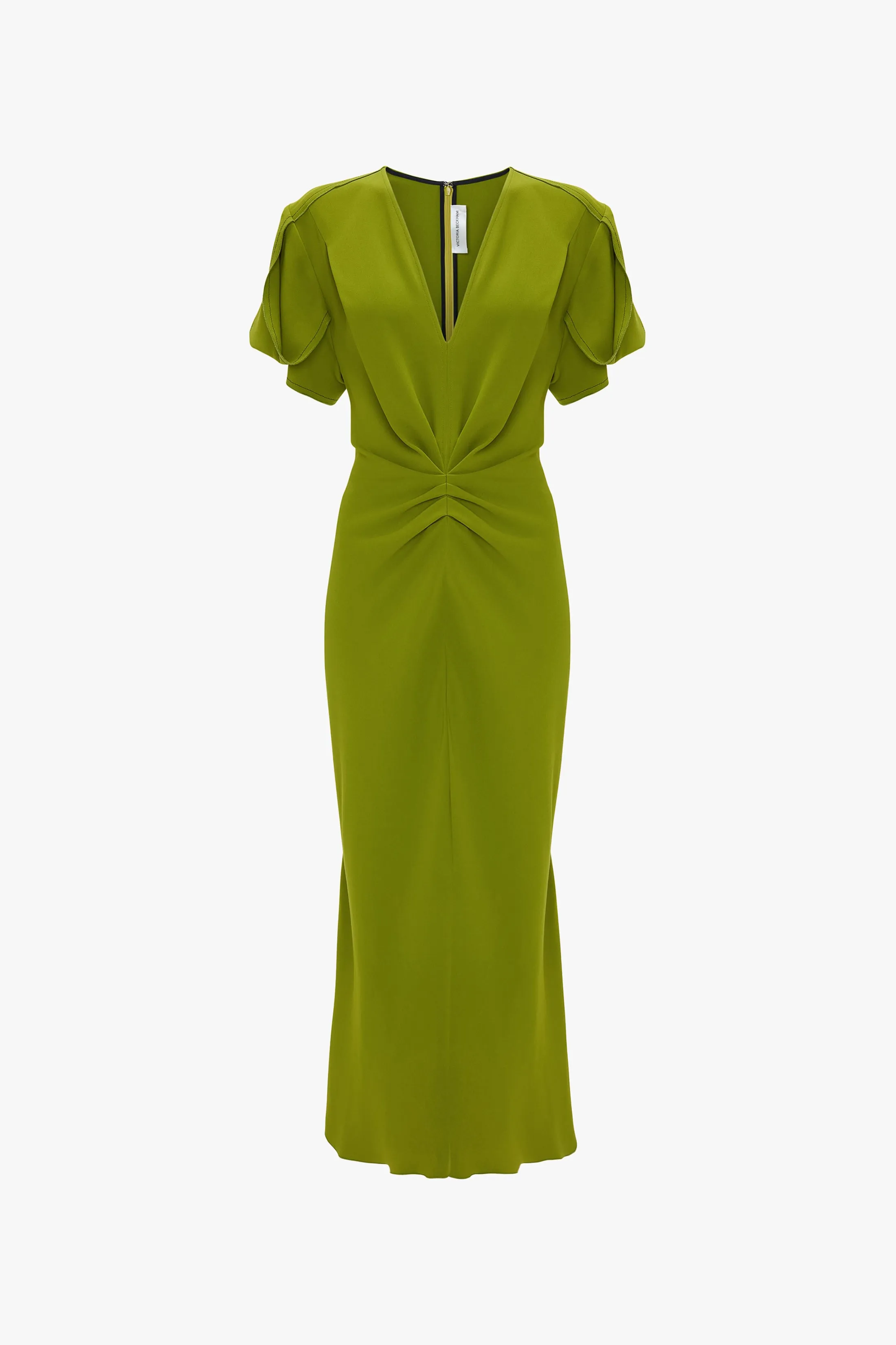 Eve Midi Dress In Parakeet sold by Victoria Beckham product image thumbnail 5