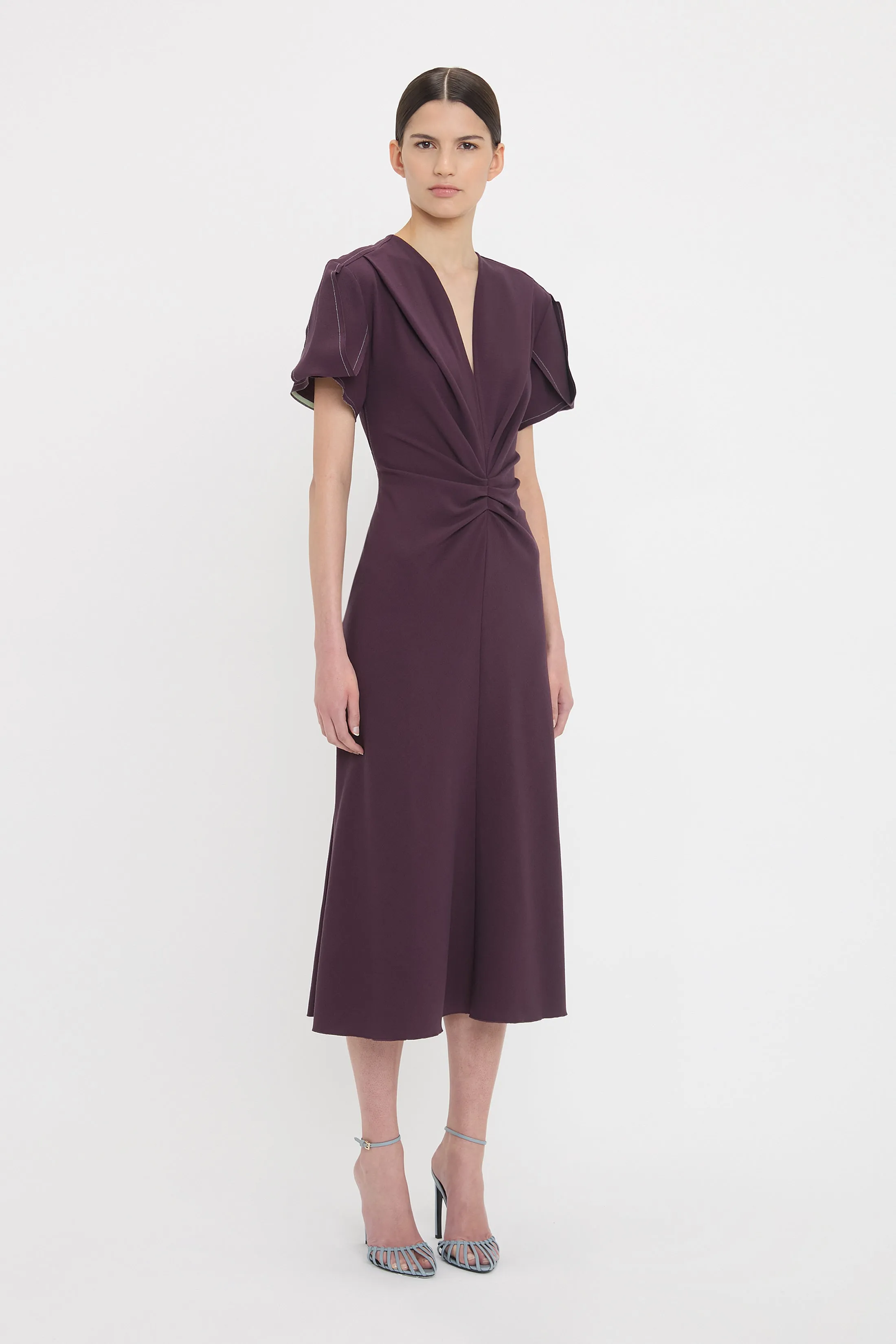 Eve Midi Dress In Fig sold by Victoria Beckham product image thumbnail 2