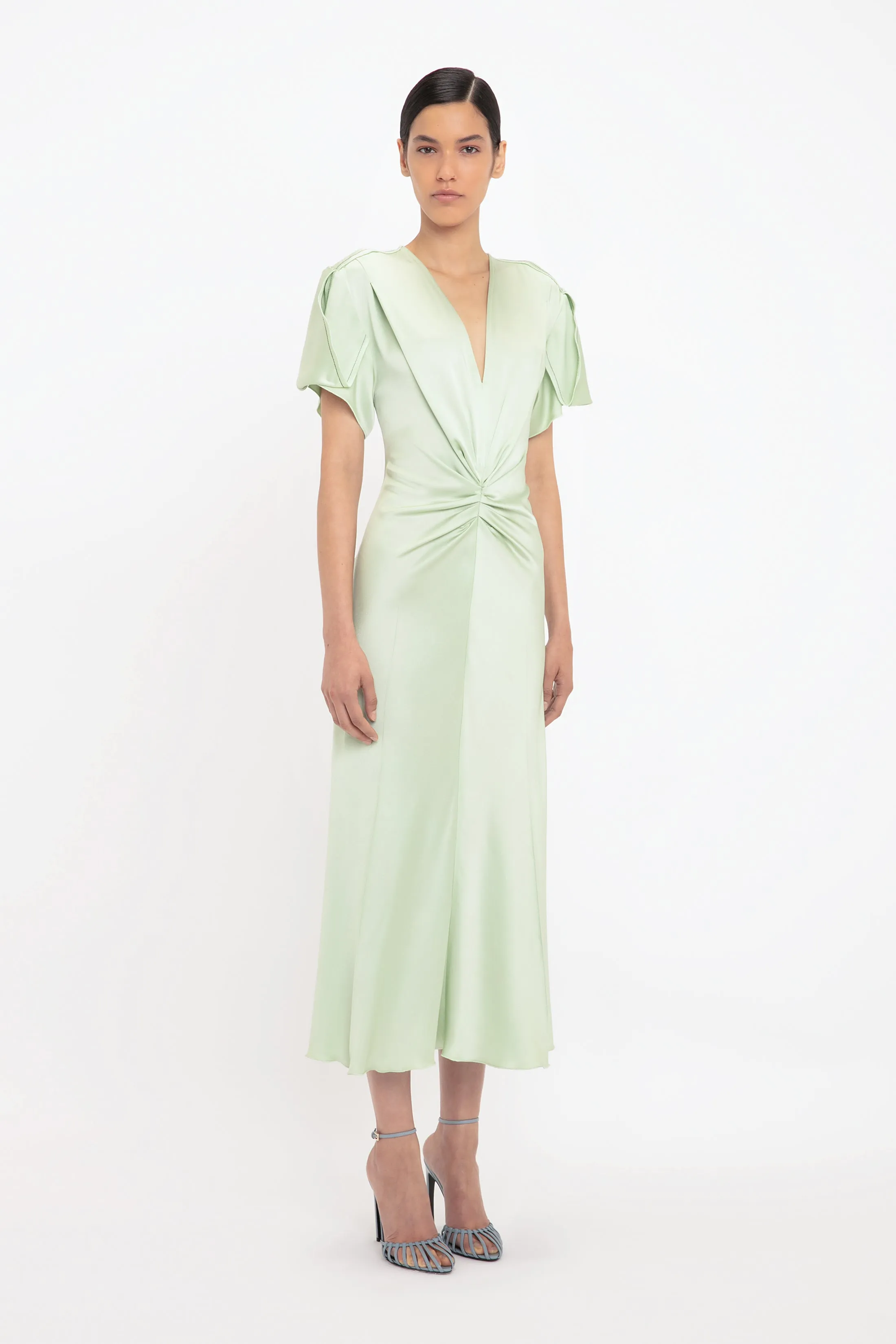Eve Midi Dress In Jade sold by Victoria Beckham product image thumbnail 2