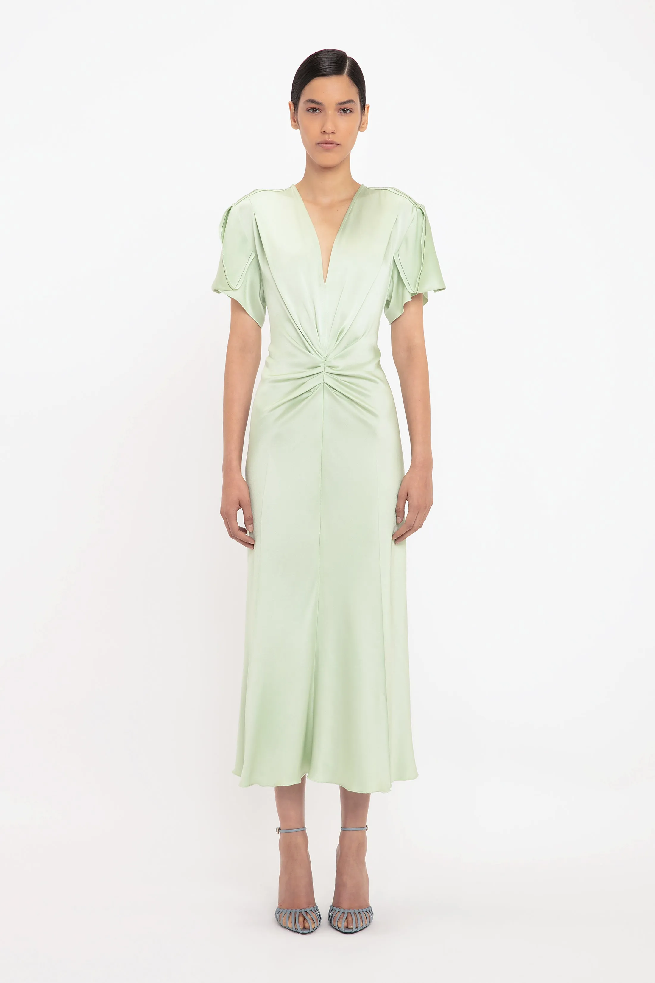 Eve Midi Dress In Jade sold by Victoria Beckham