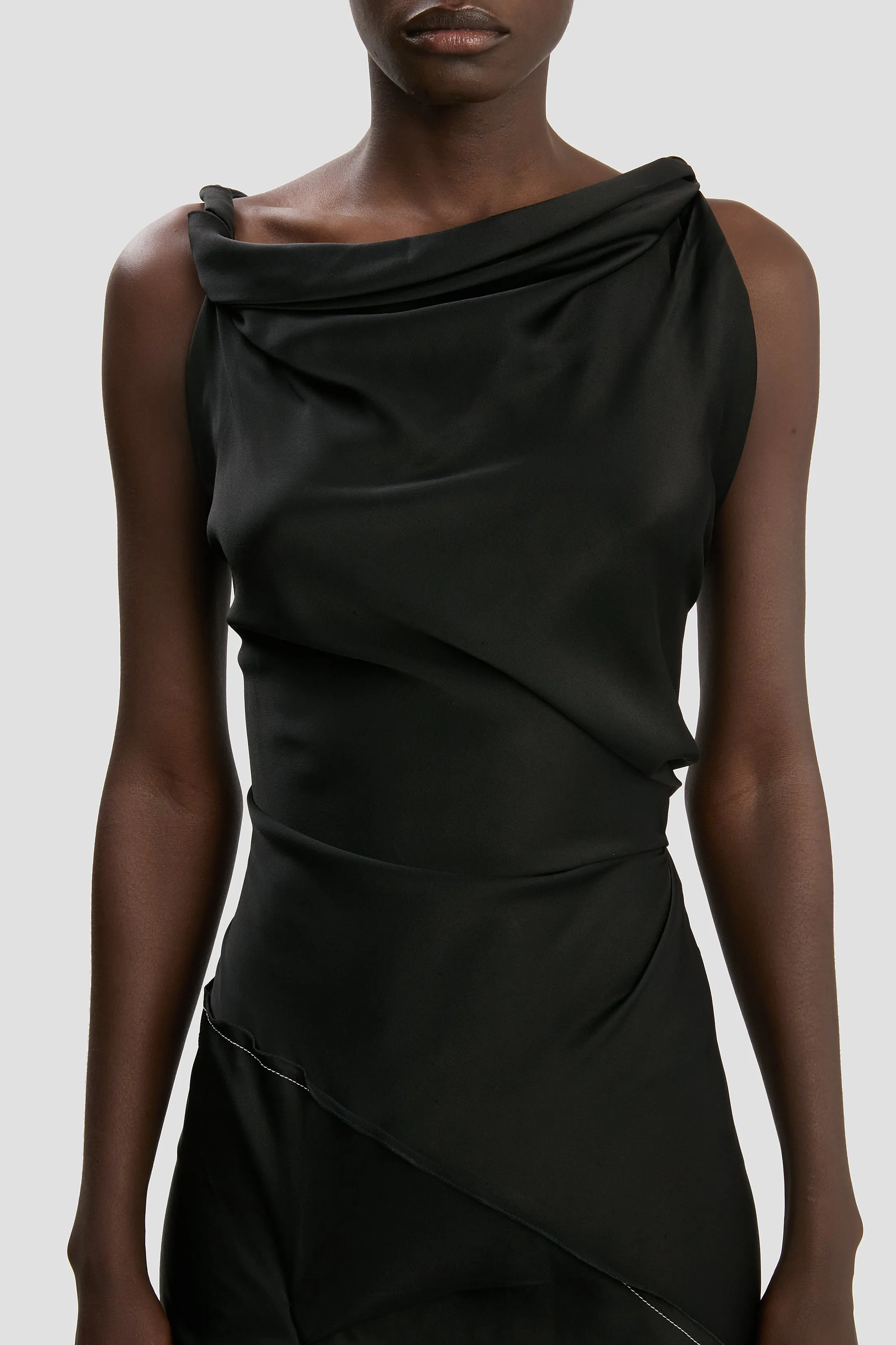 Posy Midi Dress In Black sold by Victoria Beckham product image thumbnail 3