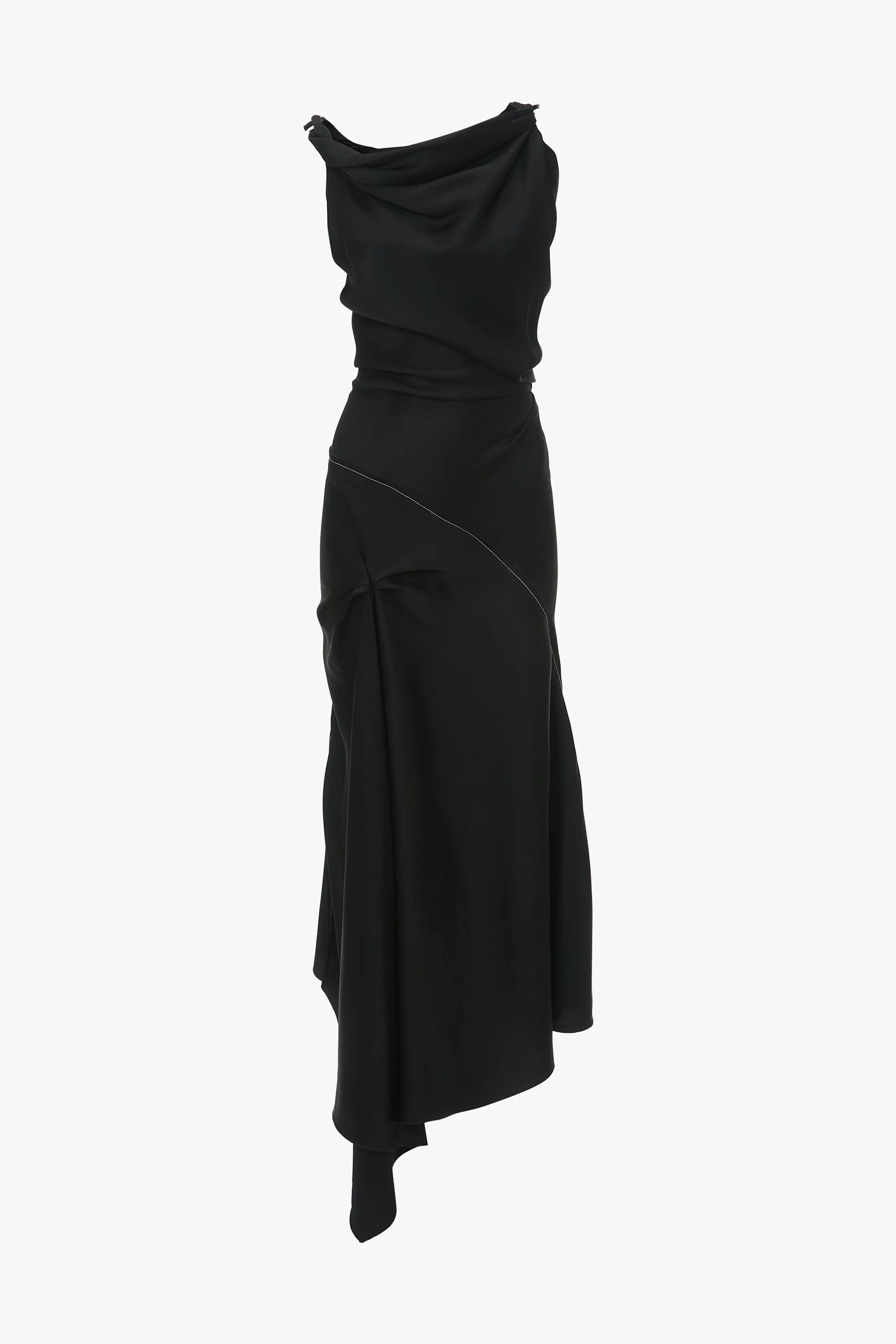 Posy Midi Dress In Black sold by Victoria Beckham product image thumbnail 5
