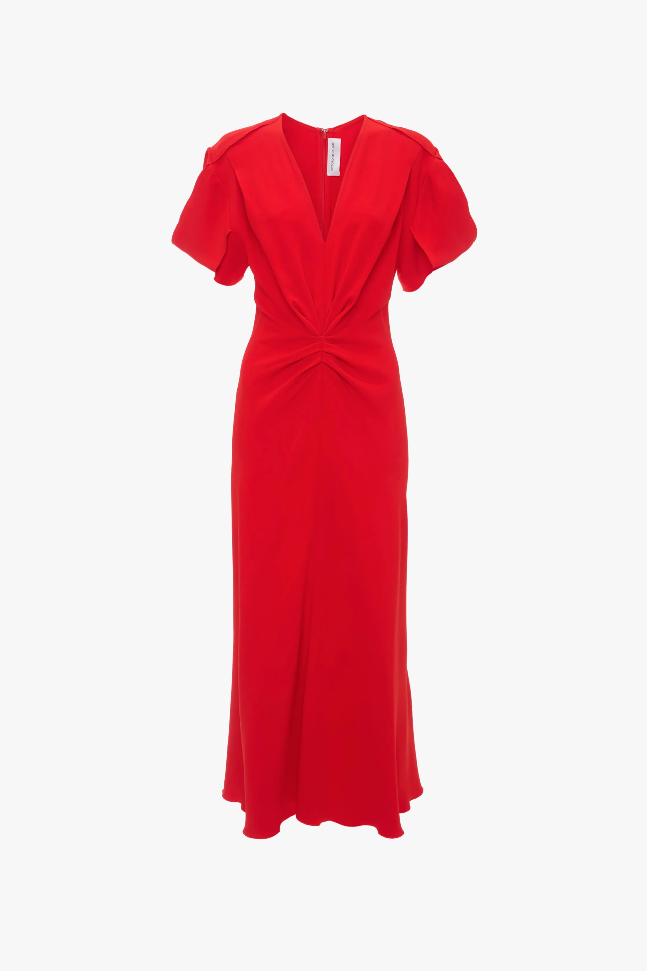 Eve Midi Dress In Tomato sold by Victoria Beckham product image thumbnail 5