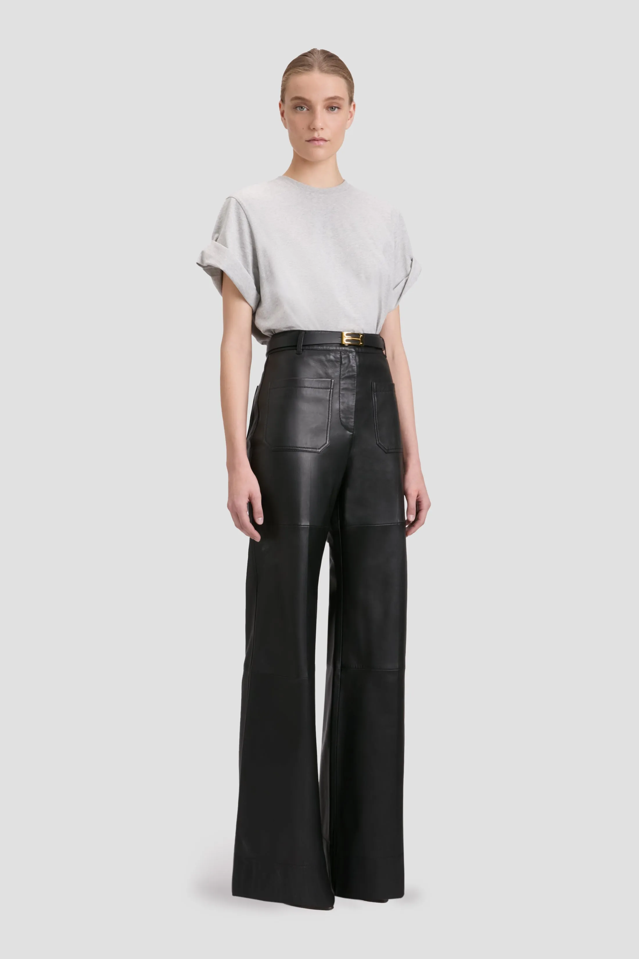 Tilly T-Shirt In Grey Marl sold by Victoria Beckham product image thumbnail 2