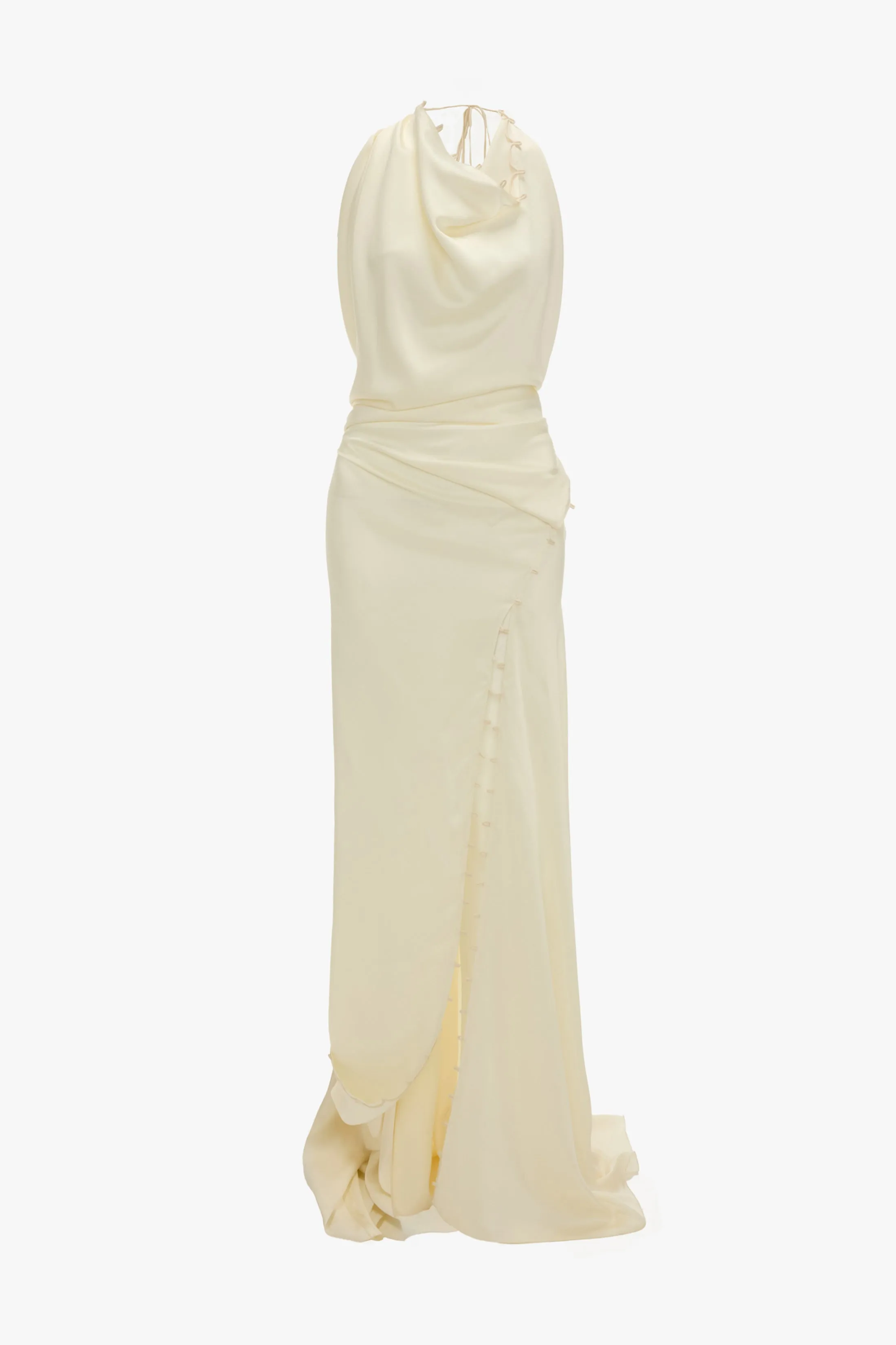Sleeveless Draped Gown In Ivory sold by Victoria Beckham product image thumbnail 5
